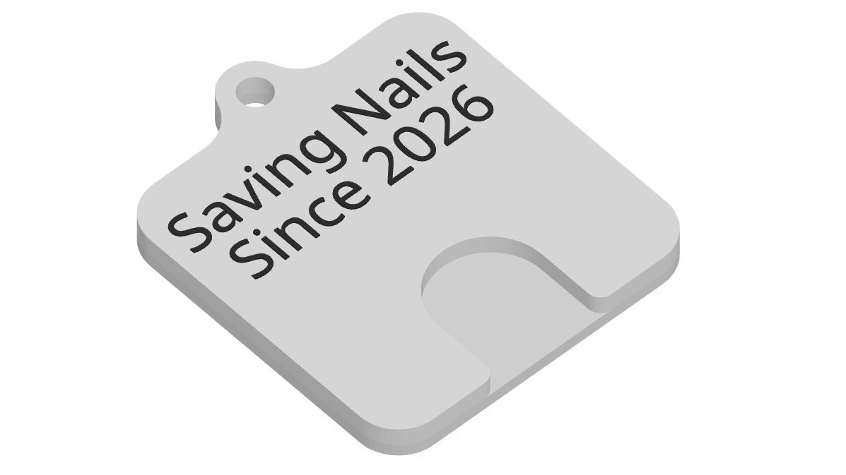Rectangular Nail-Saver Can Opener - 3D Print