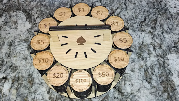 Poker Chip Caddy - Circular