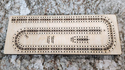 Traditional Cribbage Board
