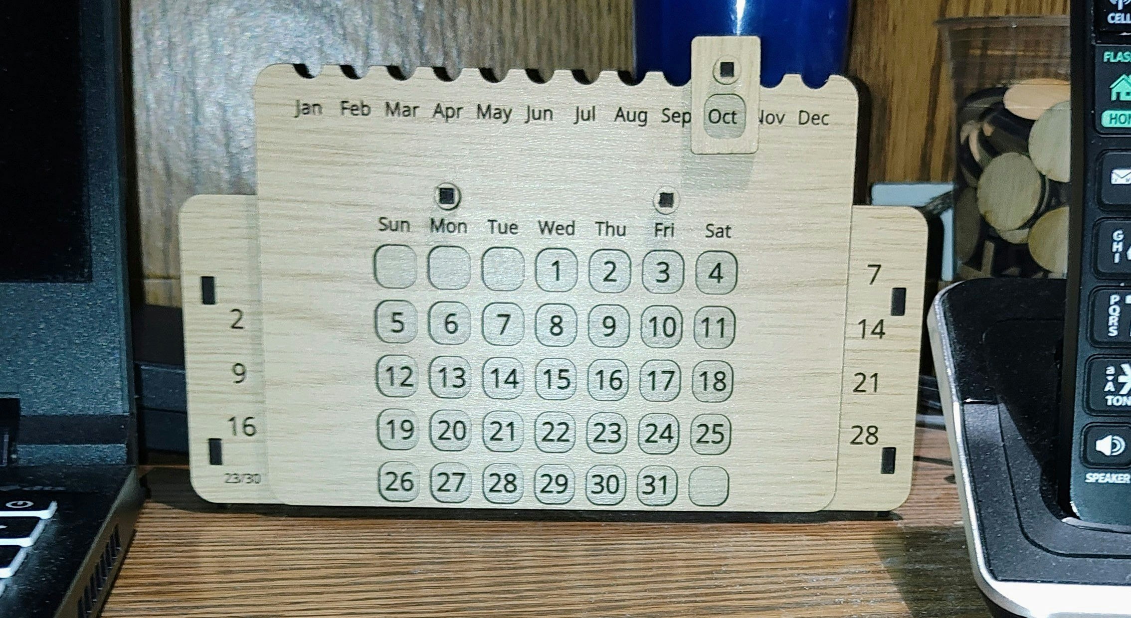Perpetual Desktop Calendar