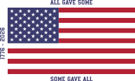 Semiquincentennial US Flag