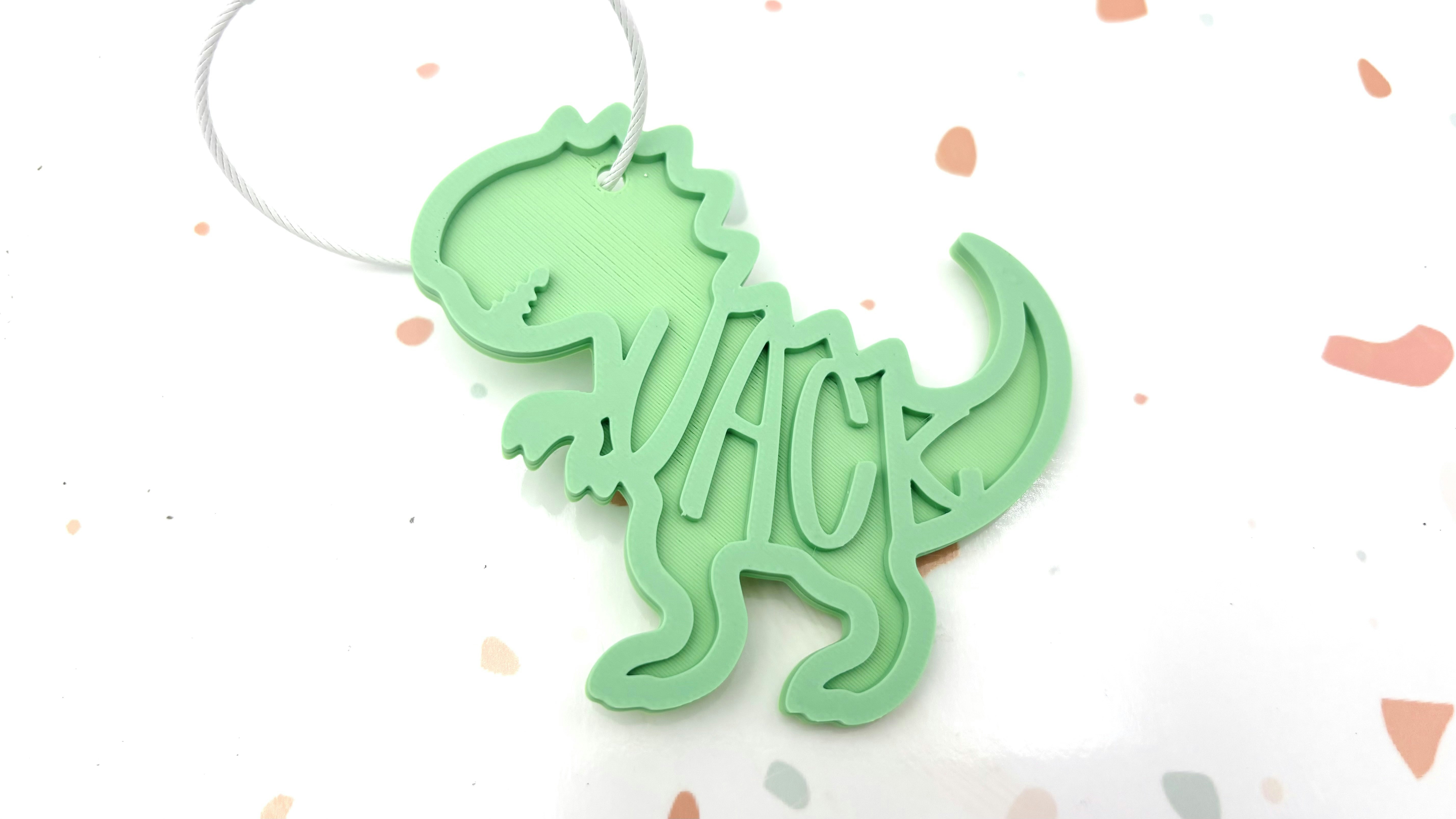 Dinosaur Tag - 3d Print