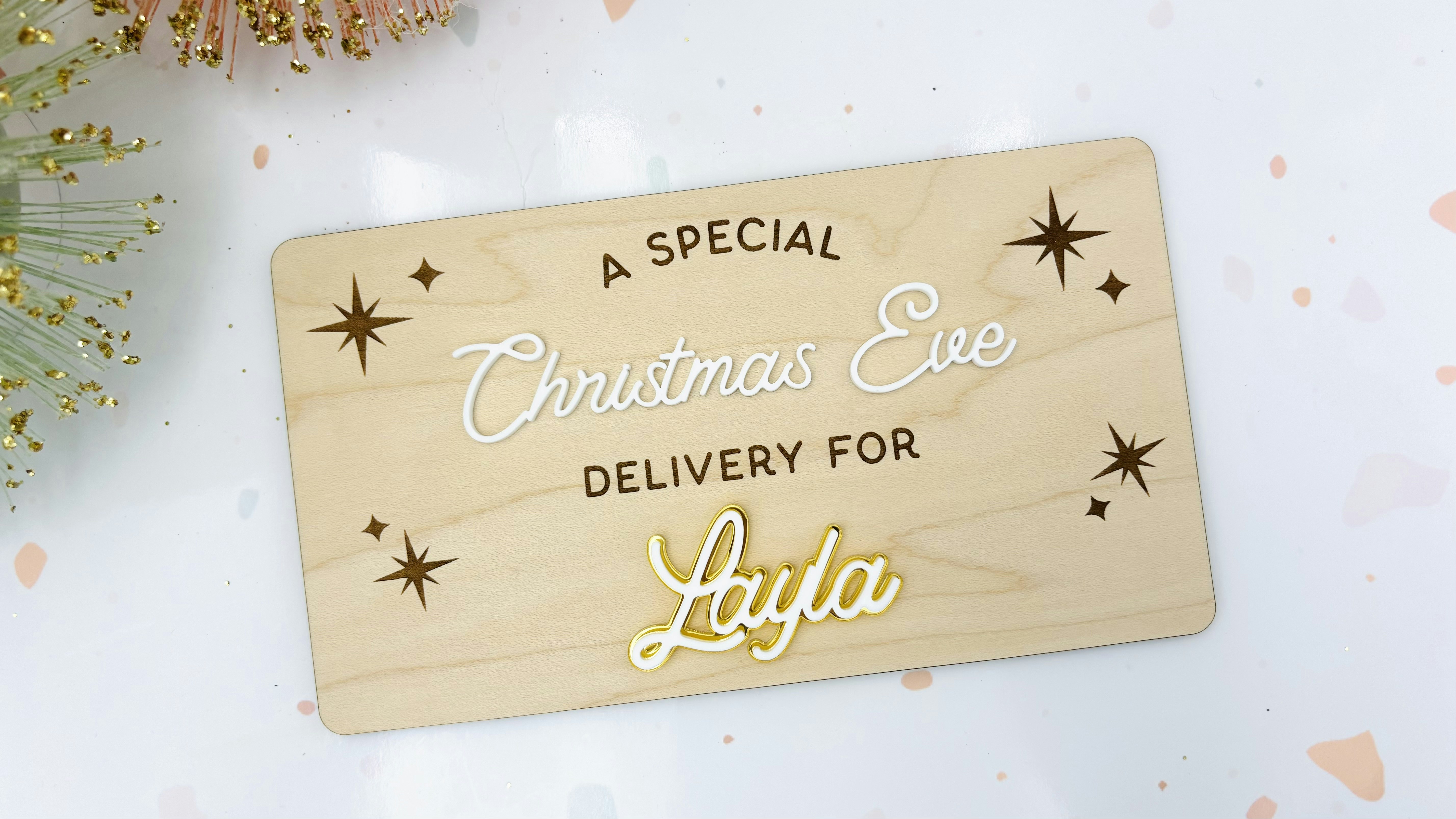 Christmas Eve Box Plaque