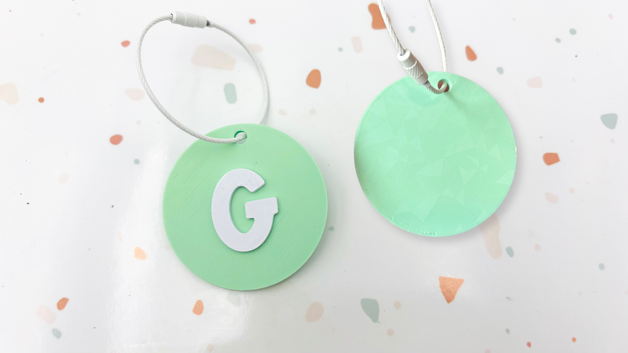 Round Bag Tag - 3d Print