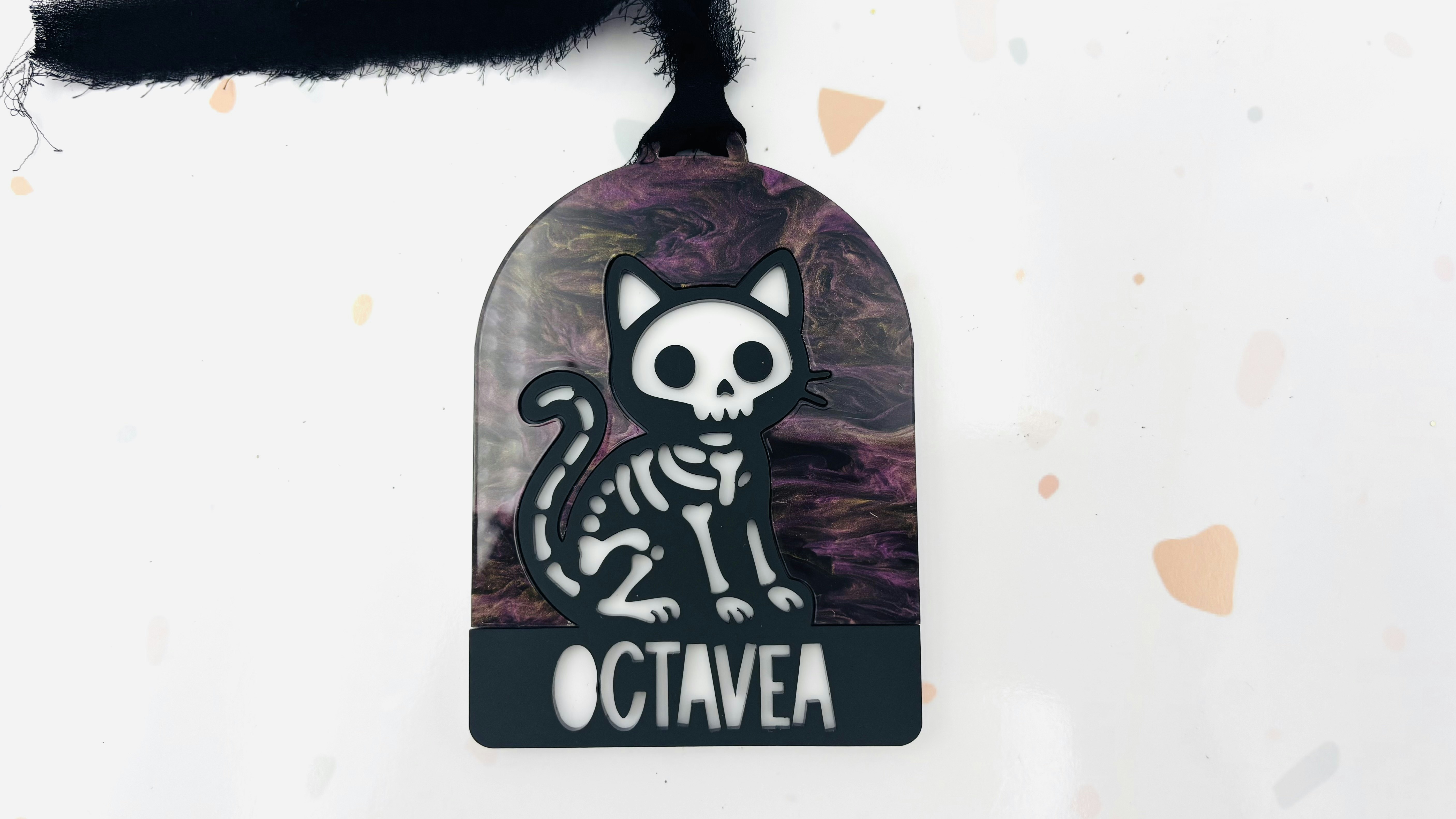 Cat Skeleton Tag