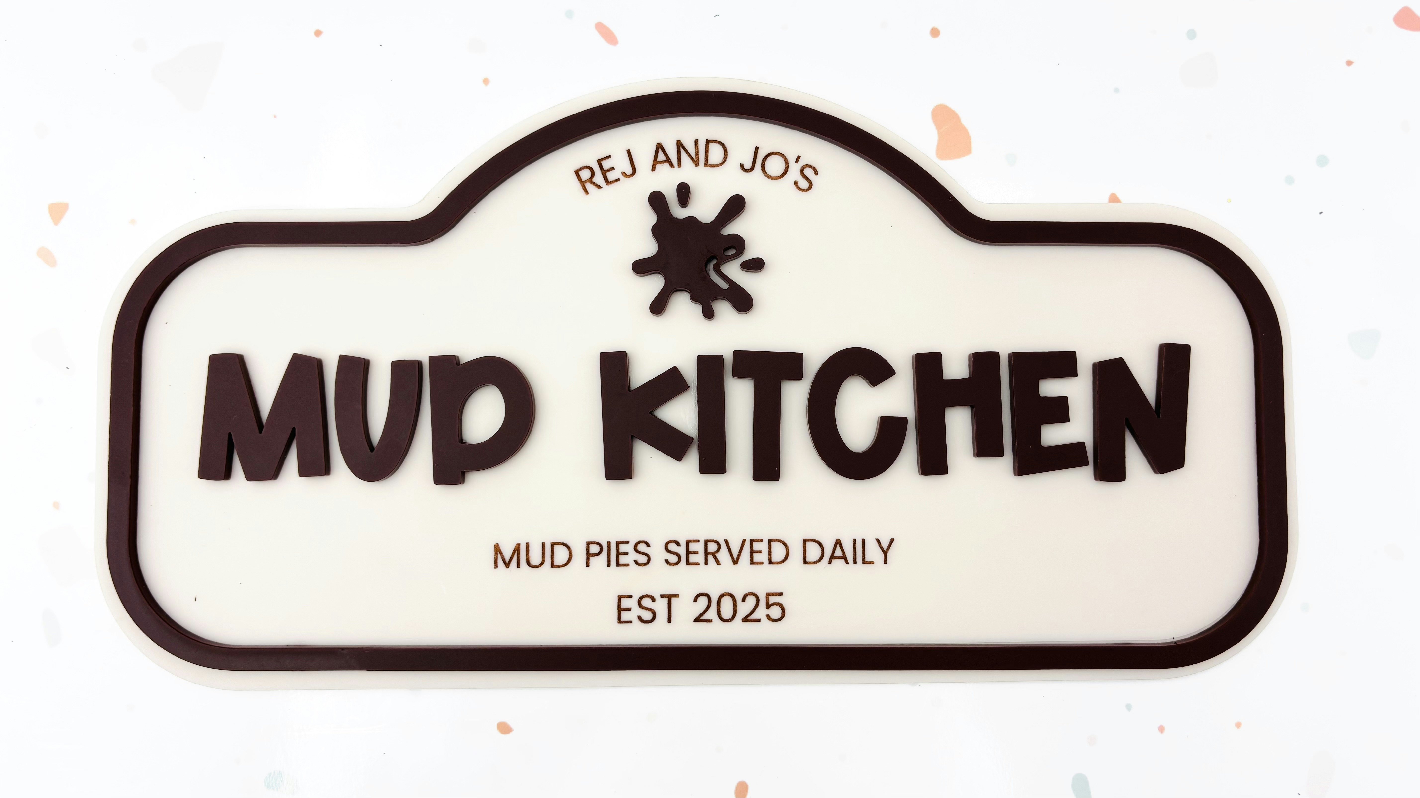 Pretend Play Mud Kitchen Sign
