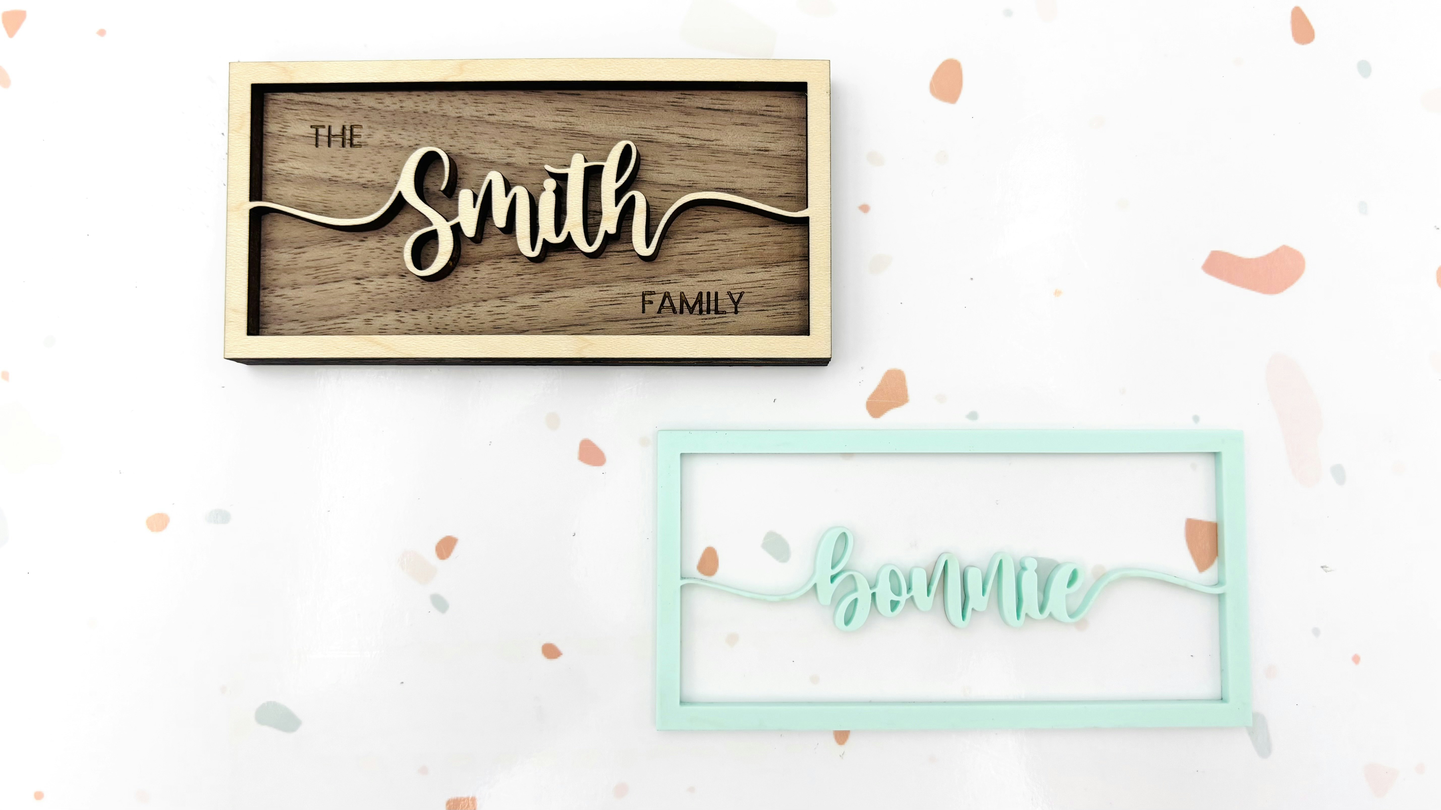 Name Sign with Tails