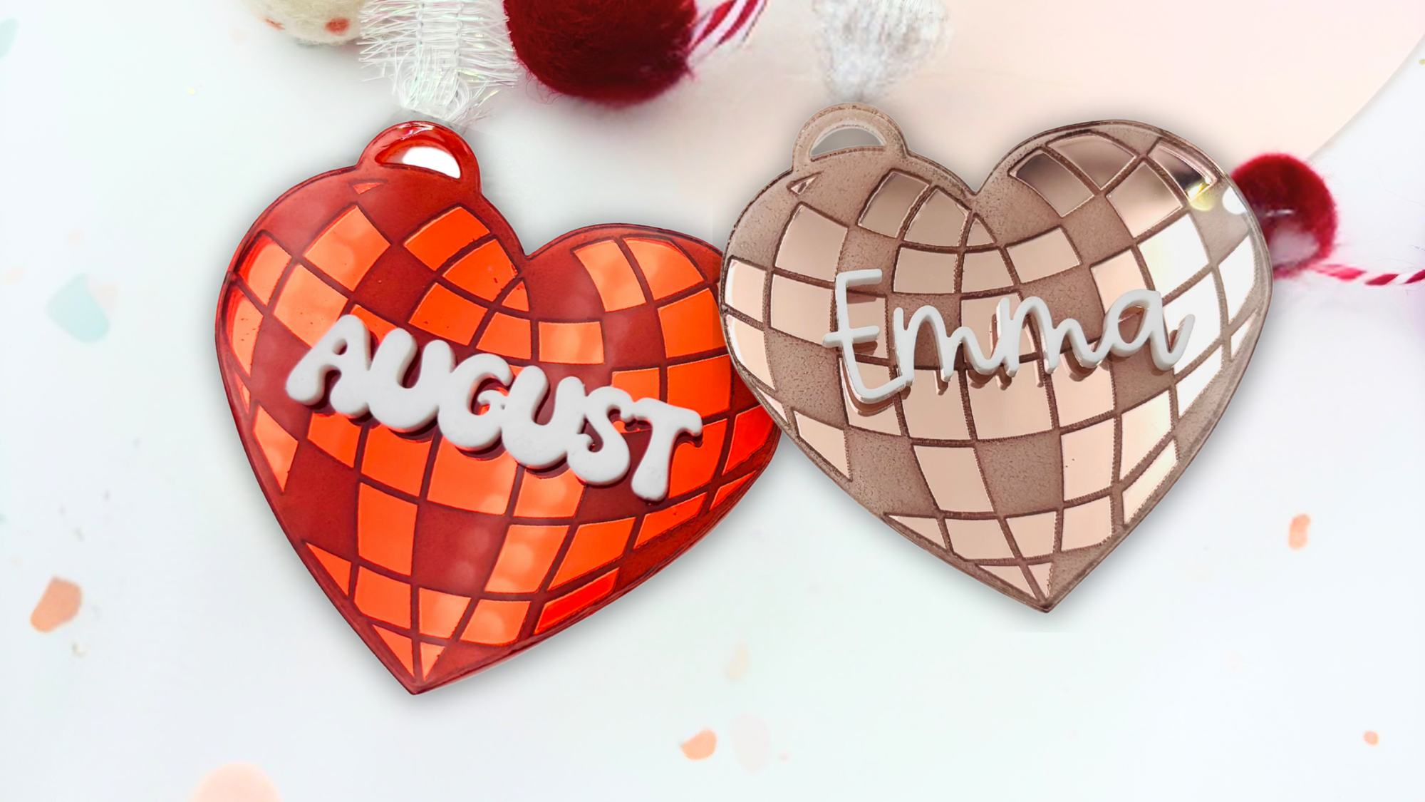 Disco Heart Tag