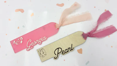 Name & Birth Flower Bookmark