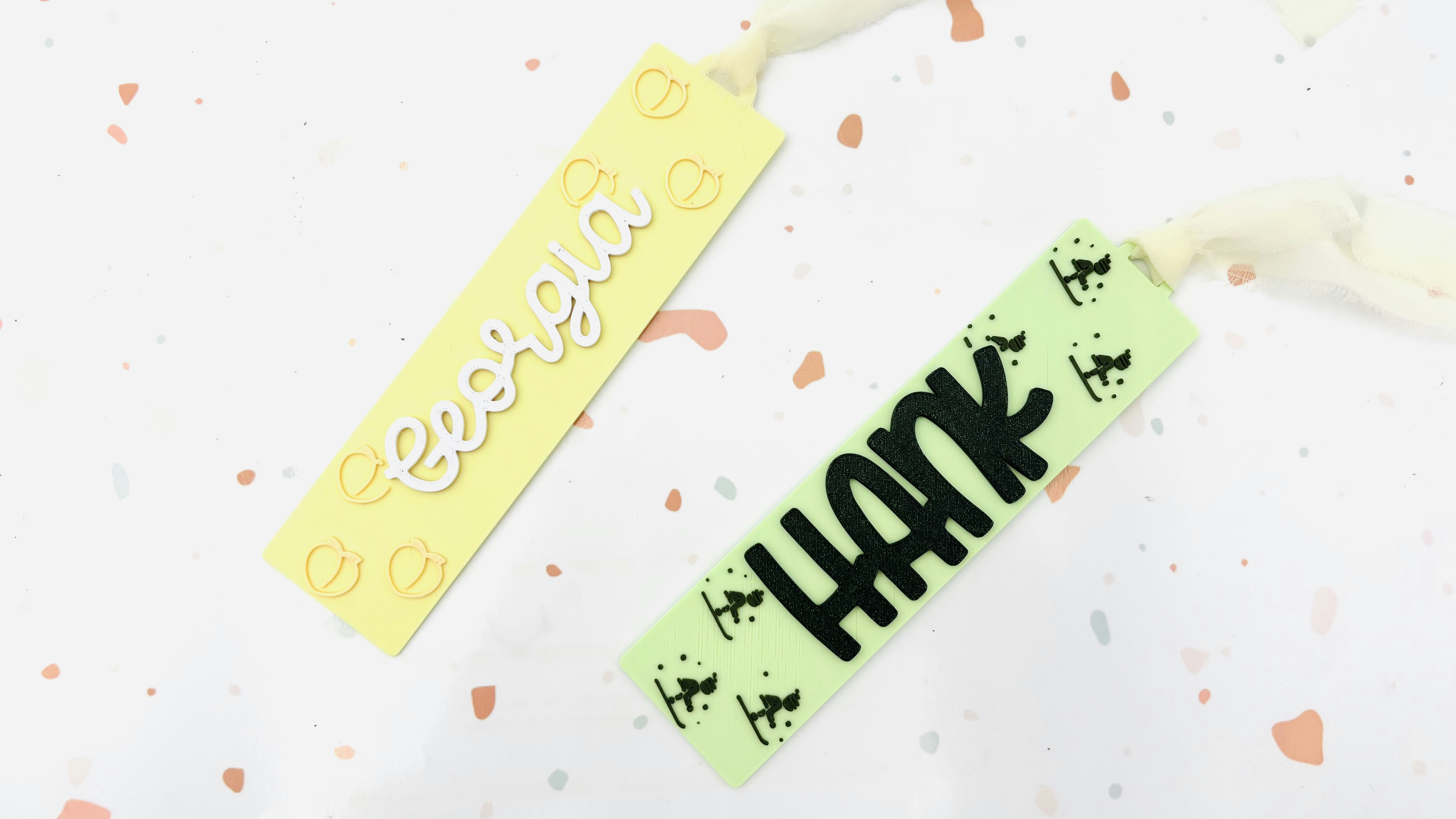 Patterned Bookmark - 3D print