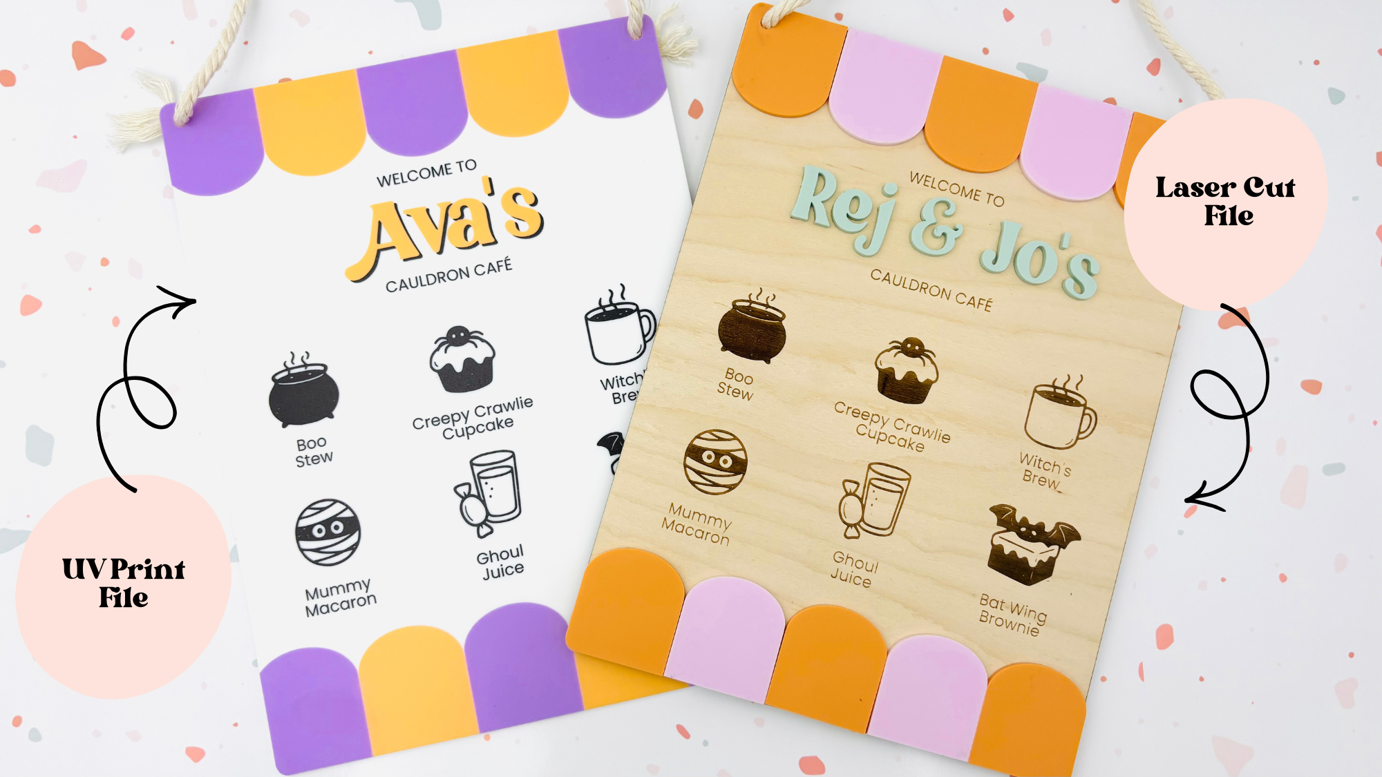 Halloween Play Kitchen Menu