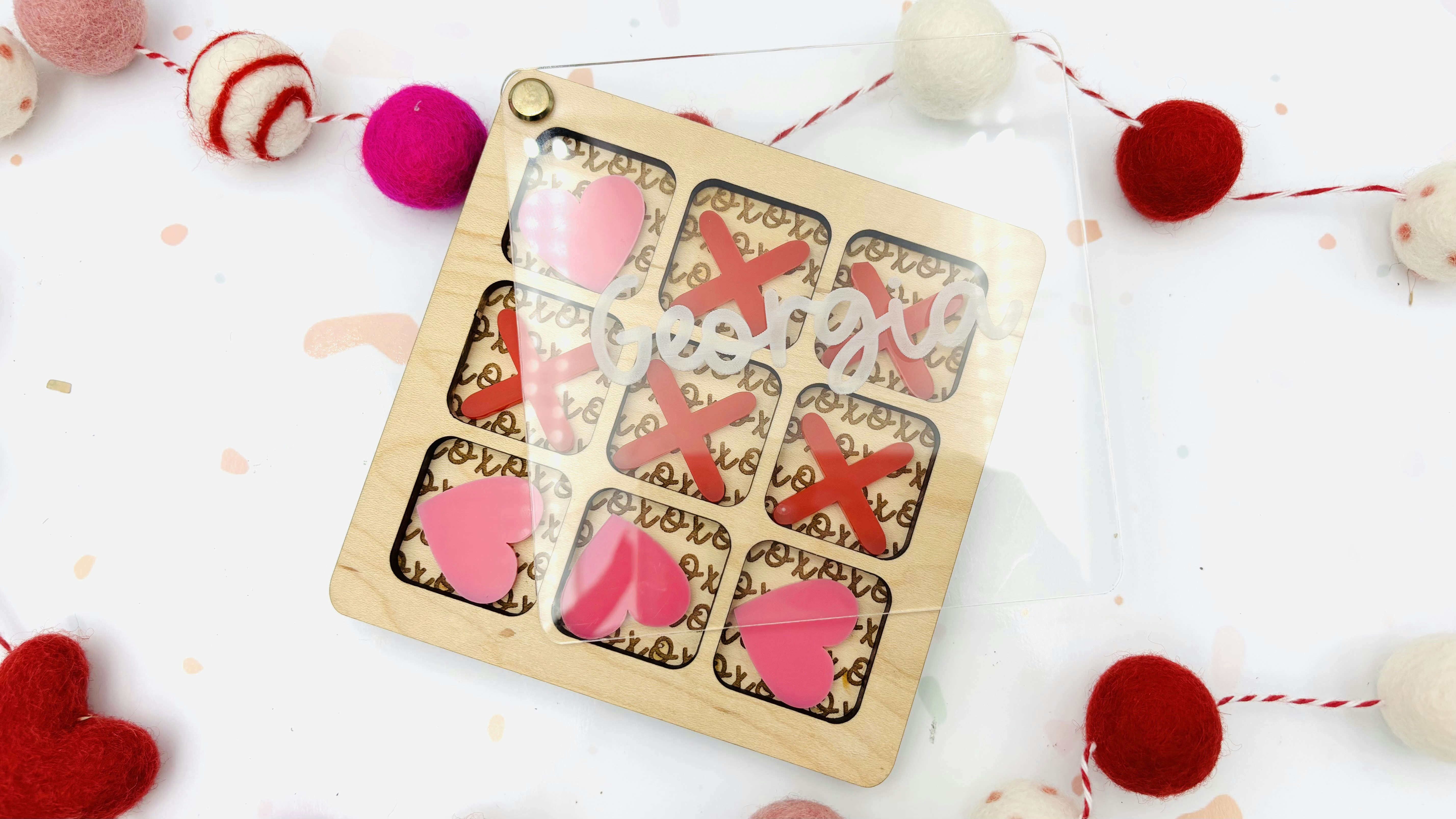 Tic Tac Toe Valentines X's and O's