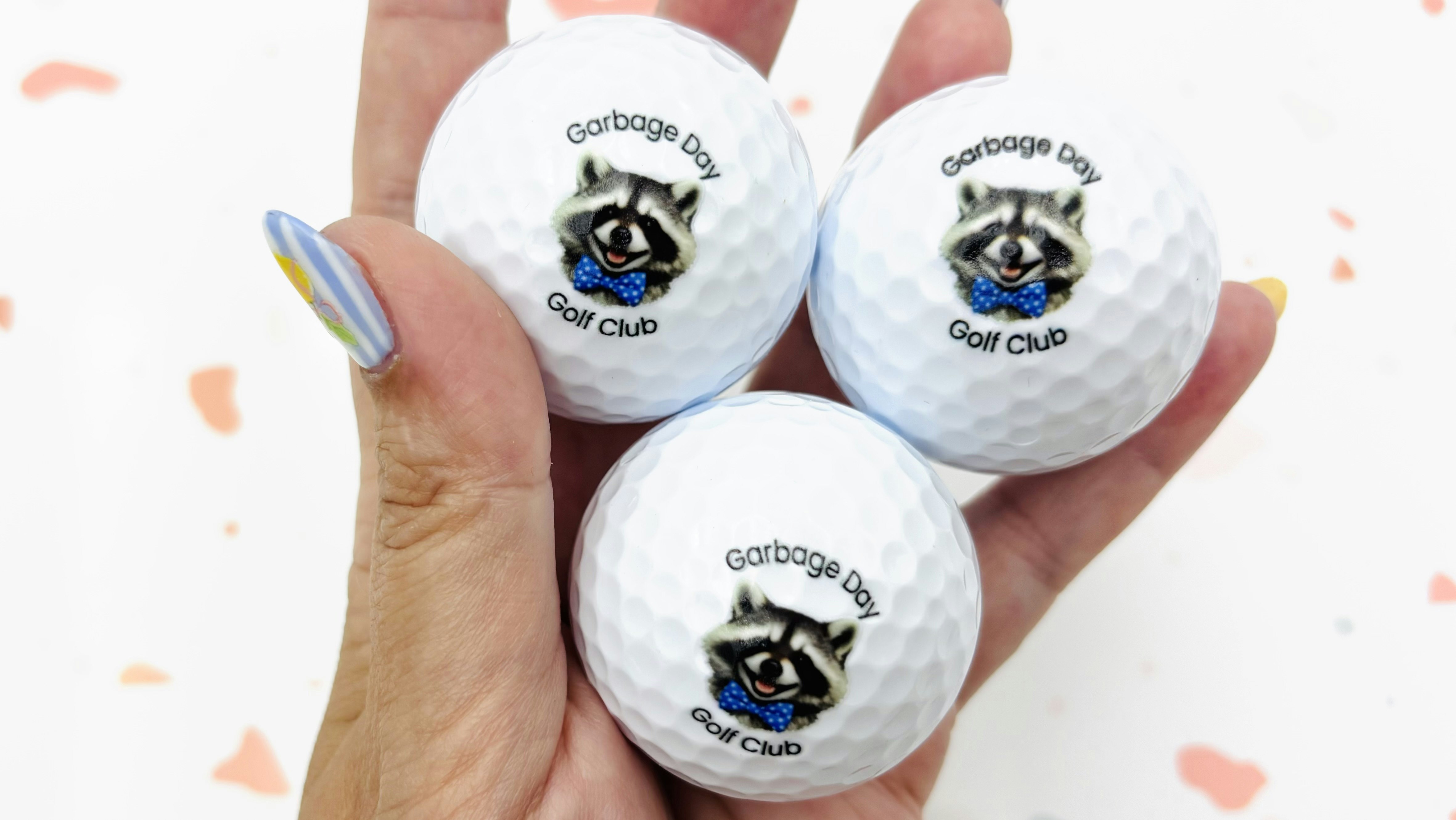 Golf Ball Print - Text Around Image