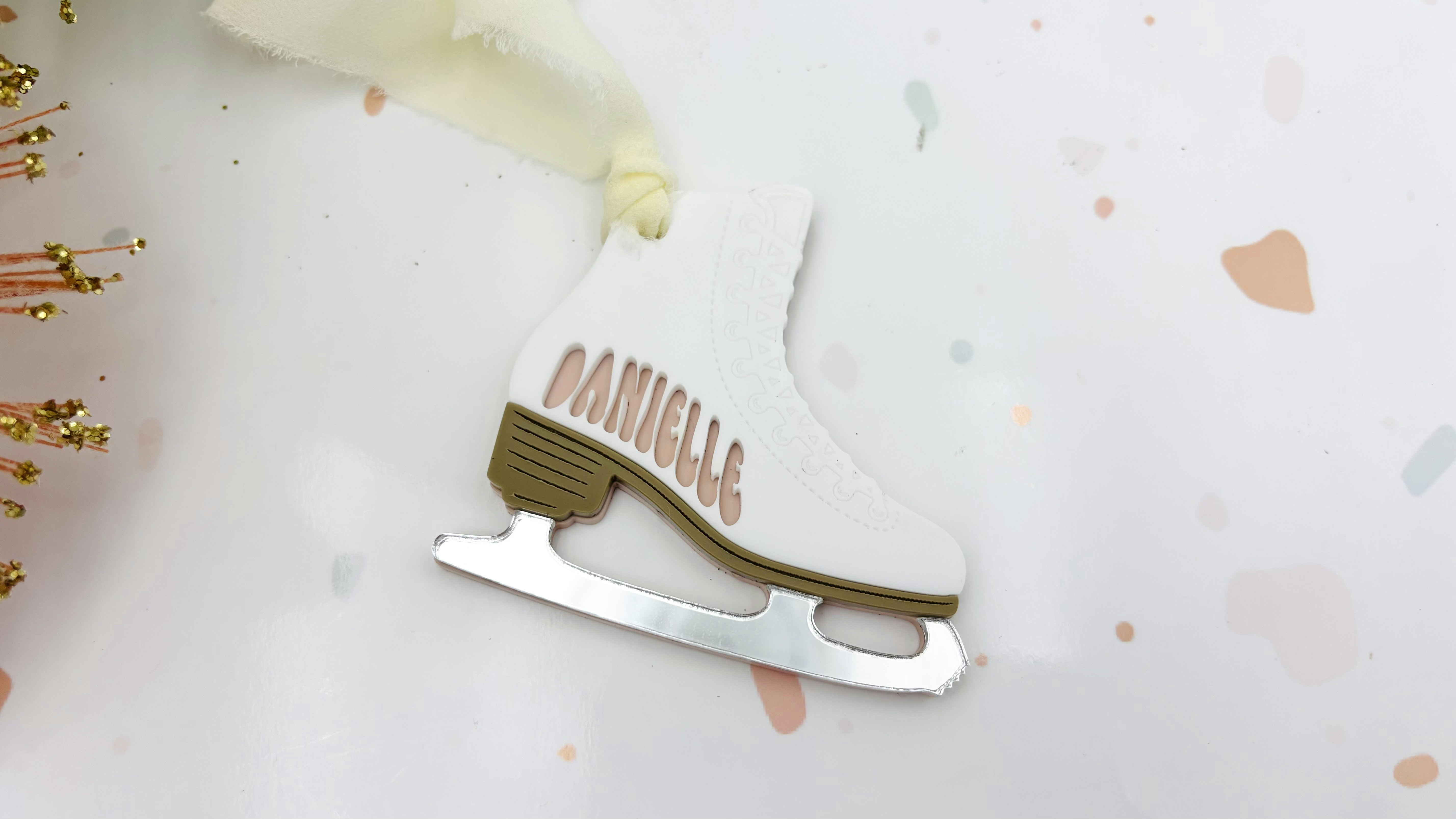 Figure Skate Bag tag or Ornament