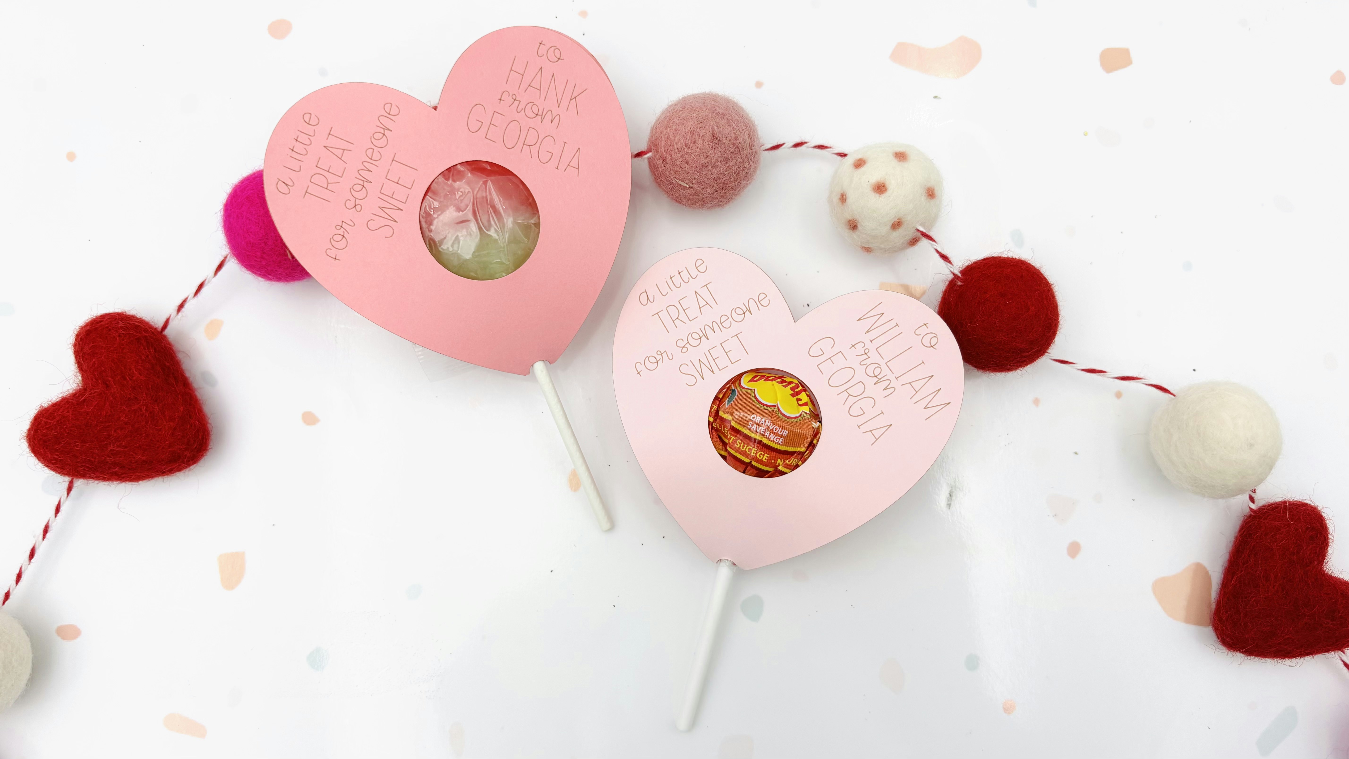 Valentines Lollipop Labels