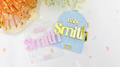 Baby Patterned Backer Ornament