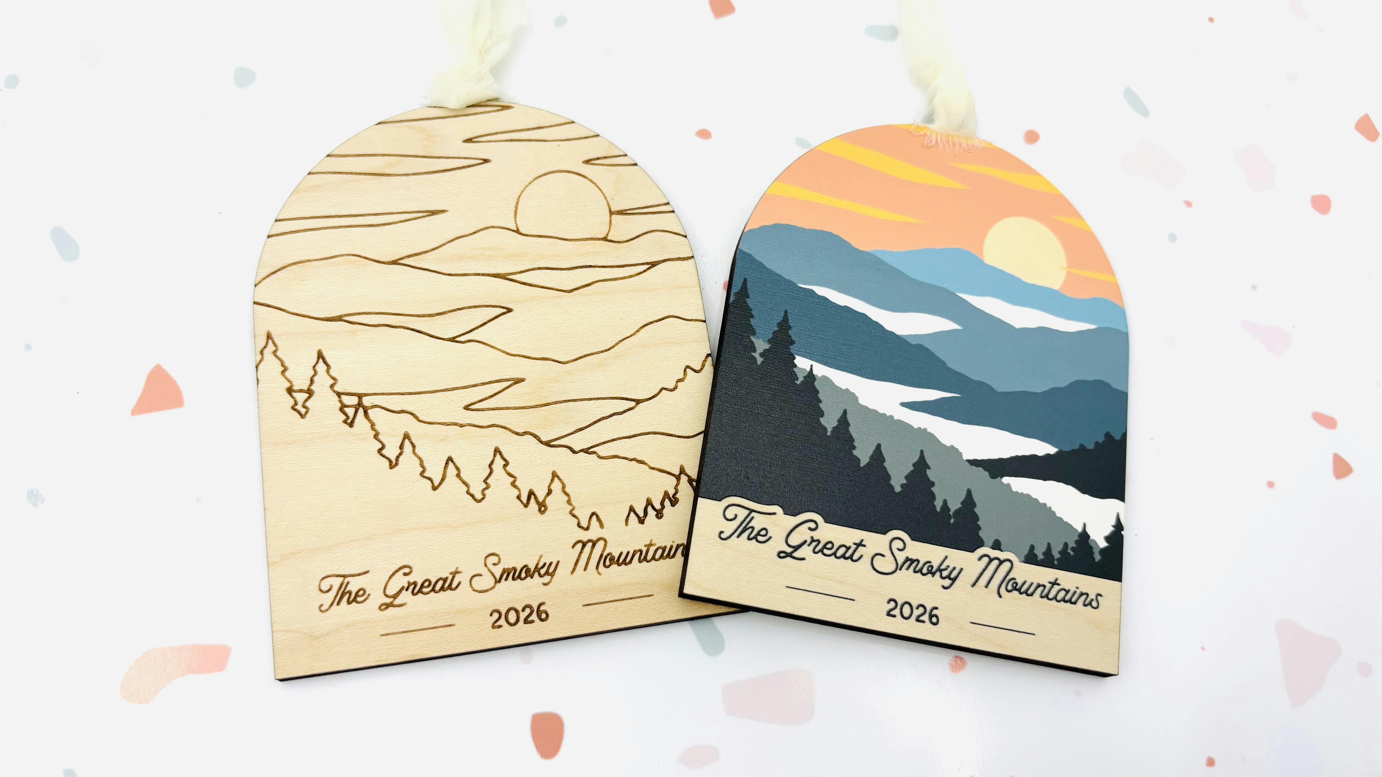 Smoky Mountains Ornament/Magnet/Sticker