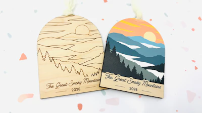 Smoky Mountains Ornament/Magnet/Sticker