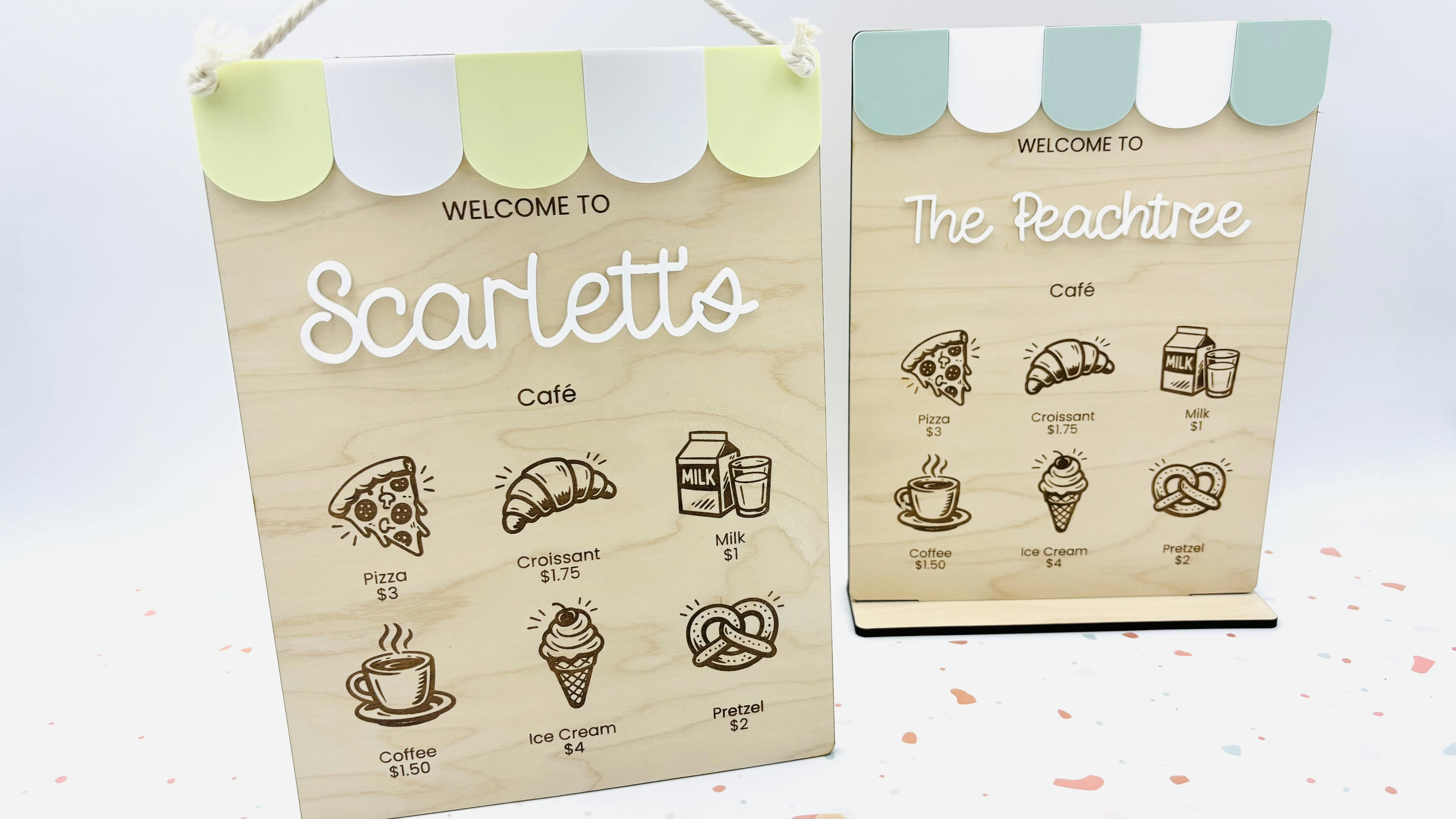 Play Kitchen Menu