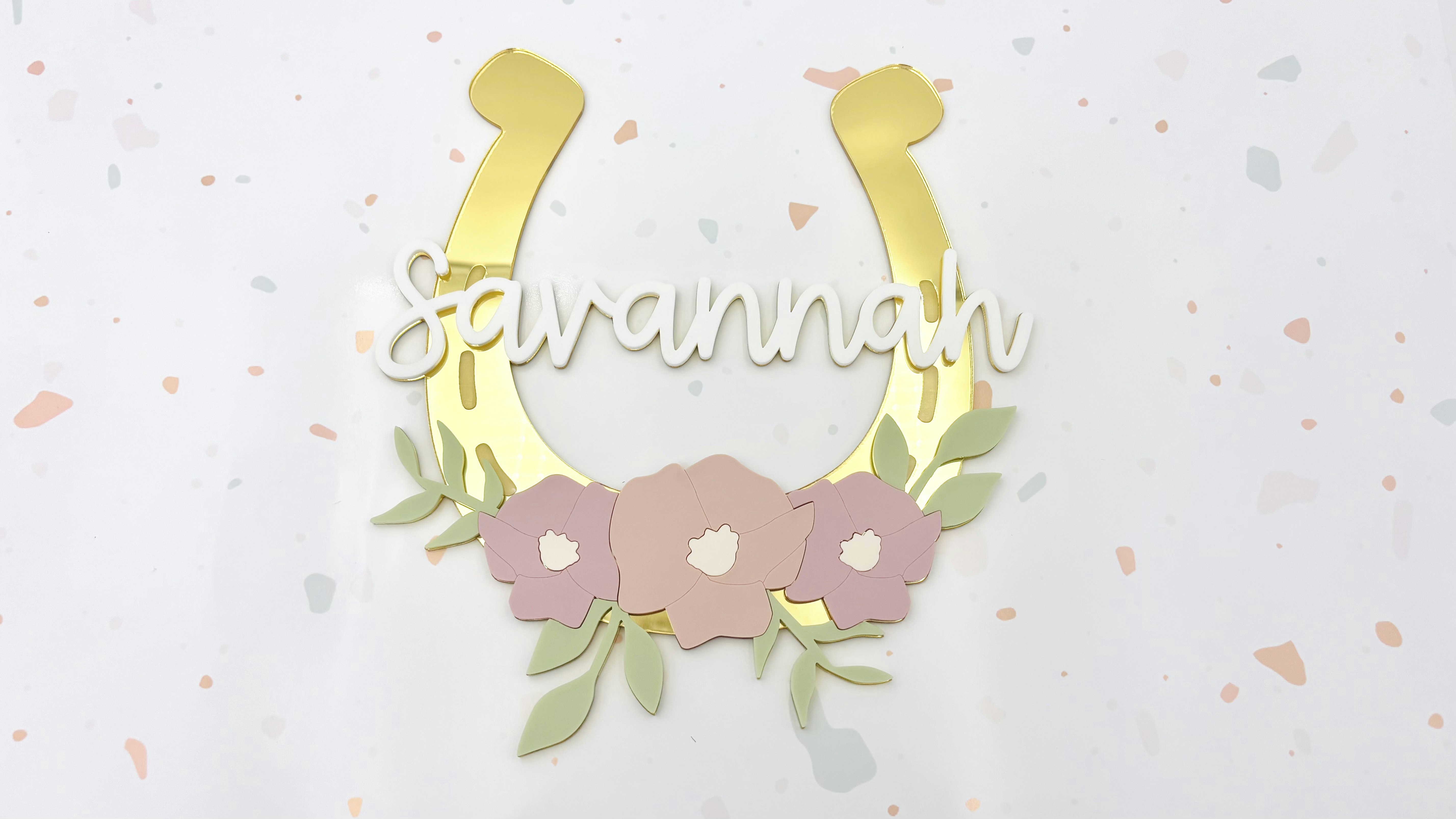Horseshoe Name Sign