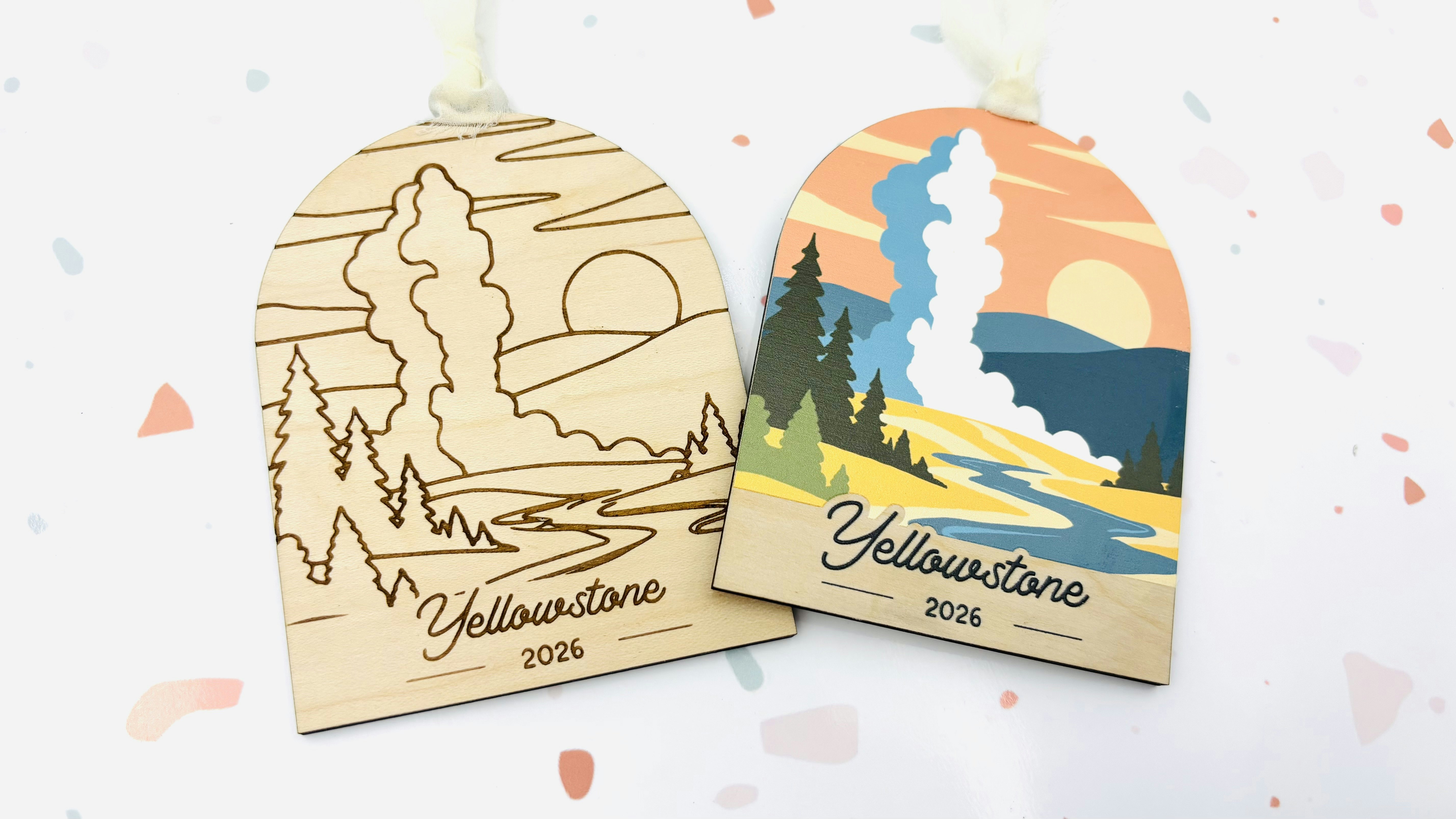 Yellowstone Ornament/Magnet/Sticker