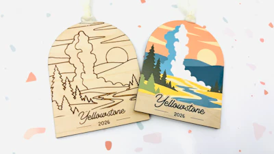 Yellowstone Ornament/Magnet/Sticker