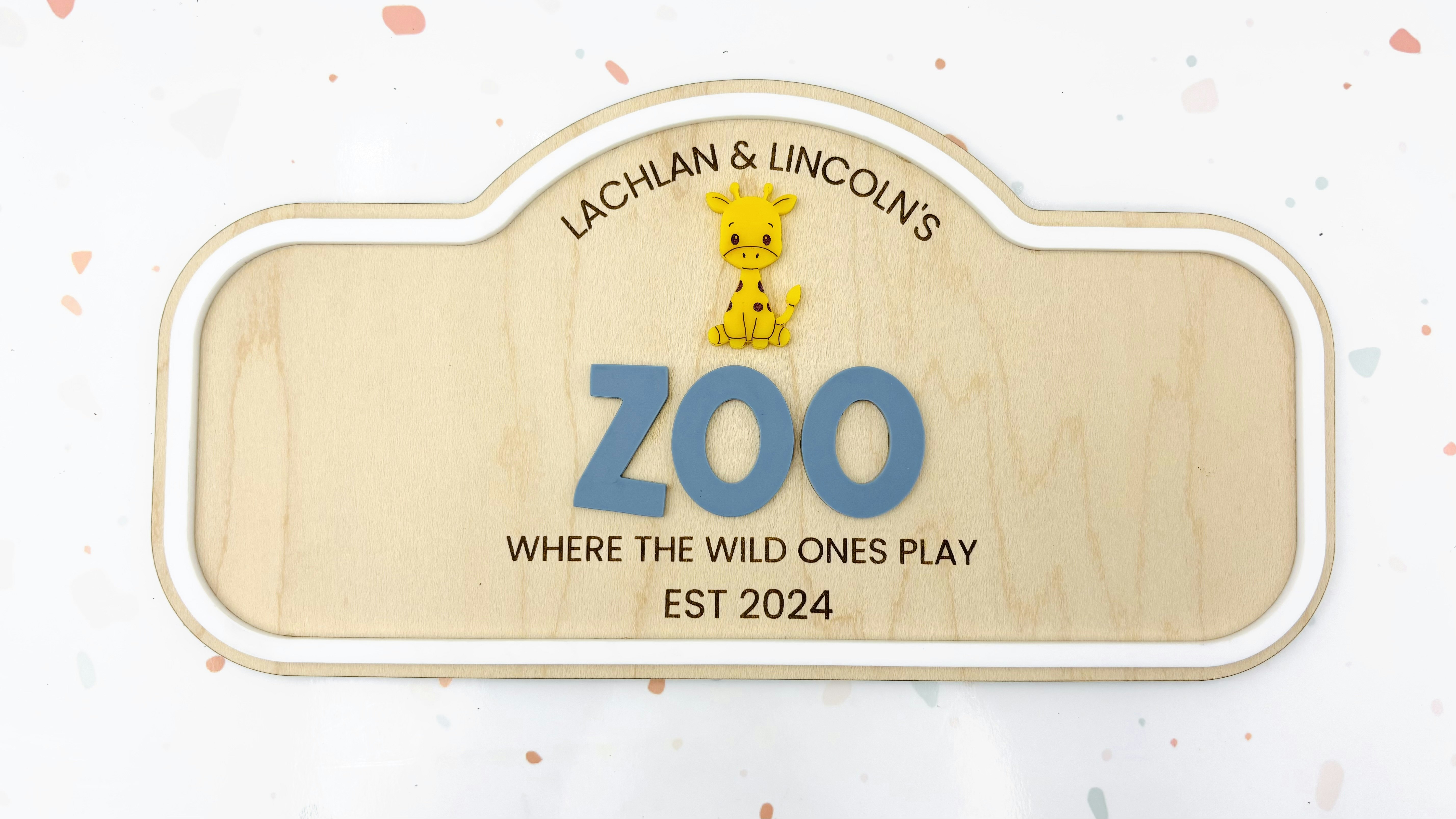 Pretend Play Zoo Sign