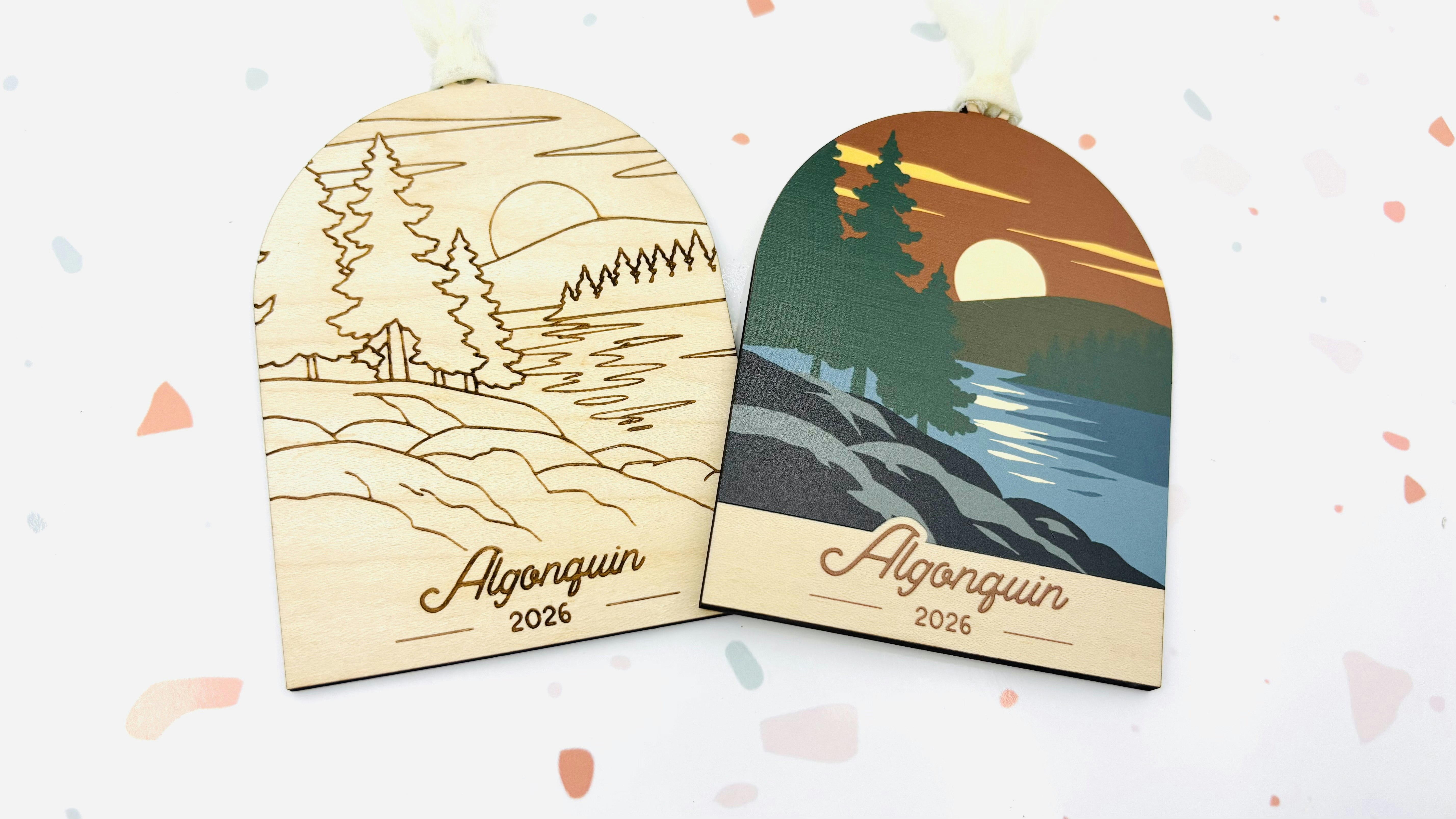 Algonquin or Forest/Lake Ornament/Magnet/Sticker