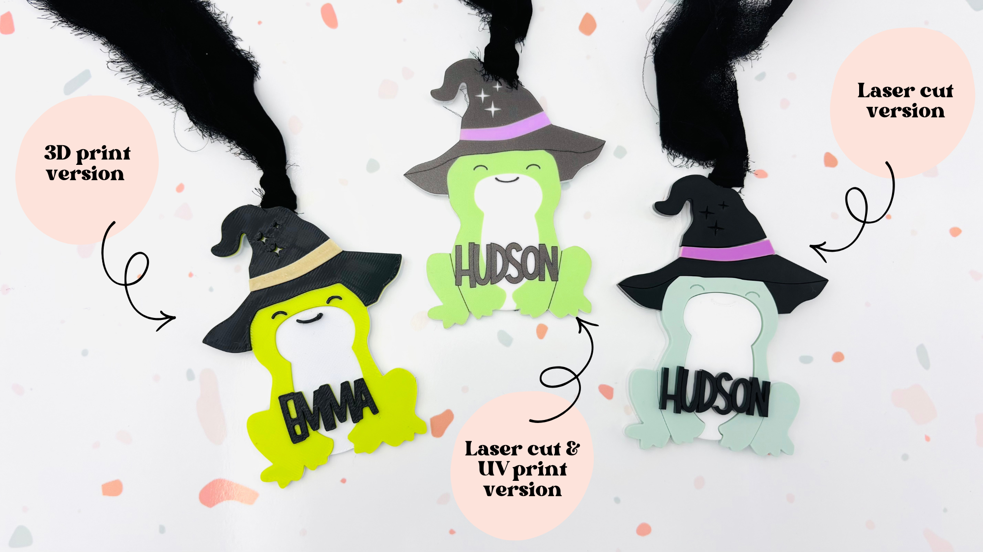 Witch Frog Tag