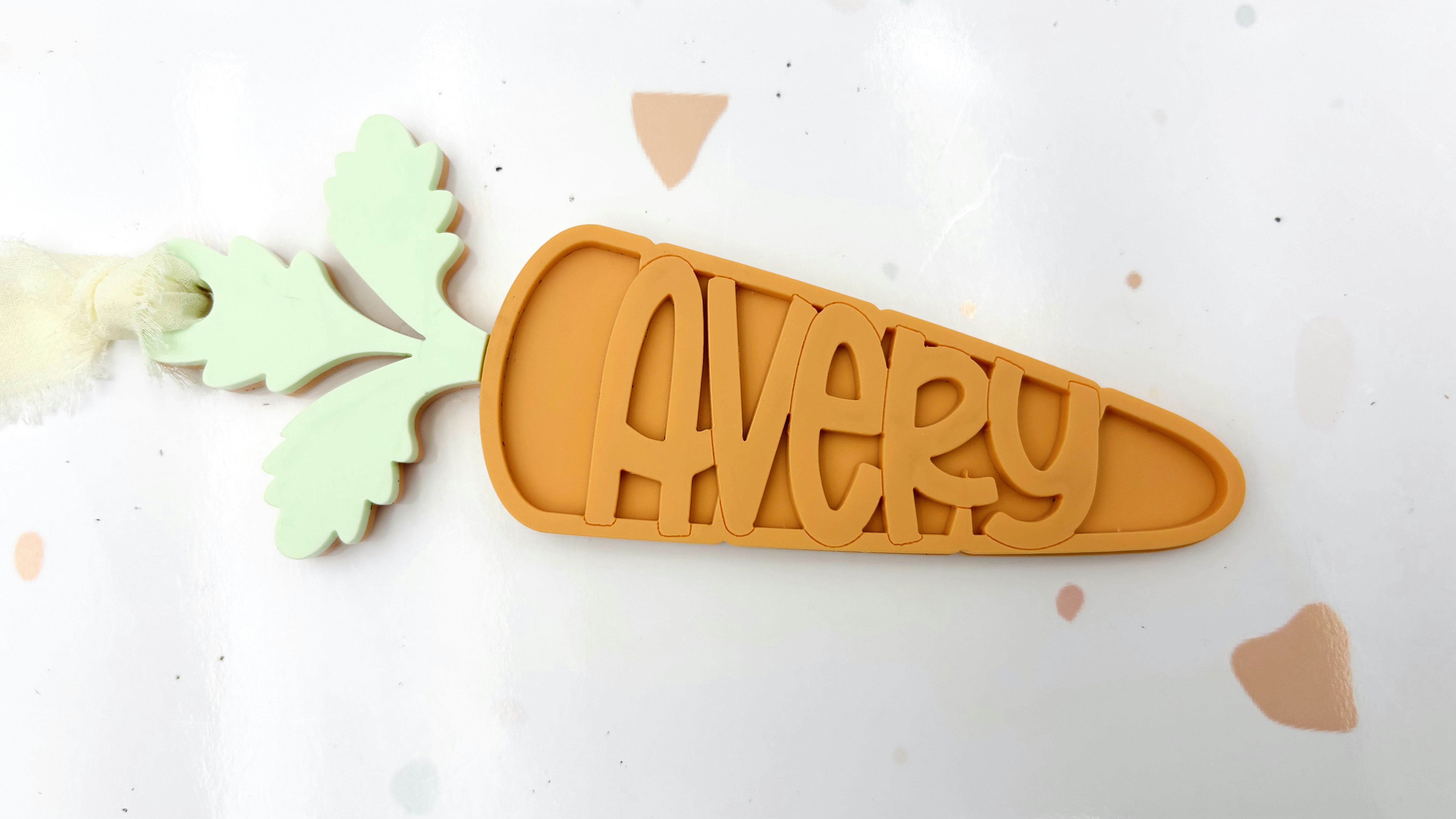 Carrot Easter Basket Tag