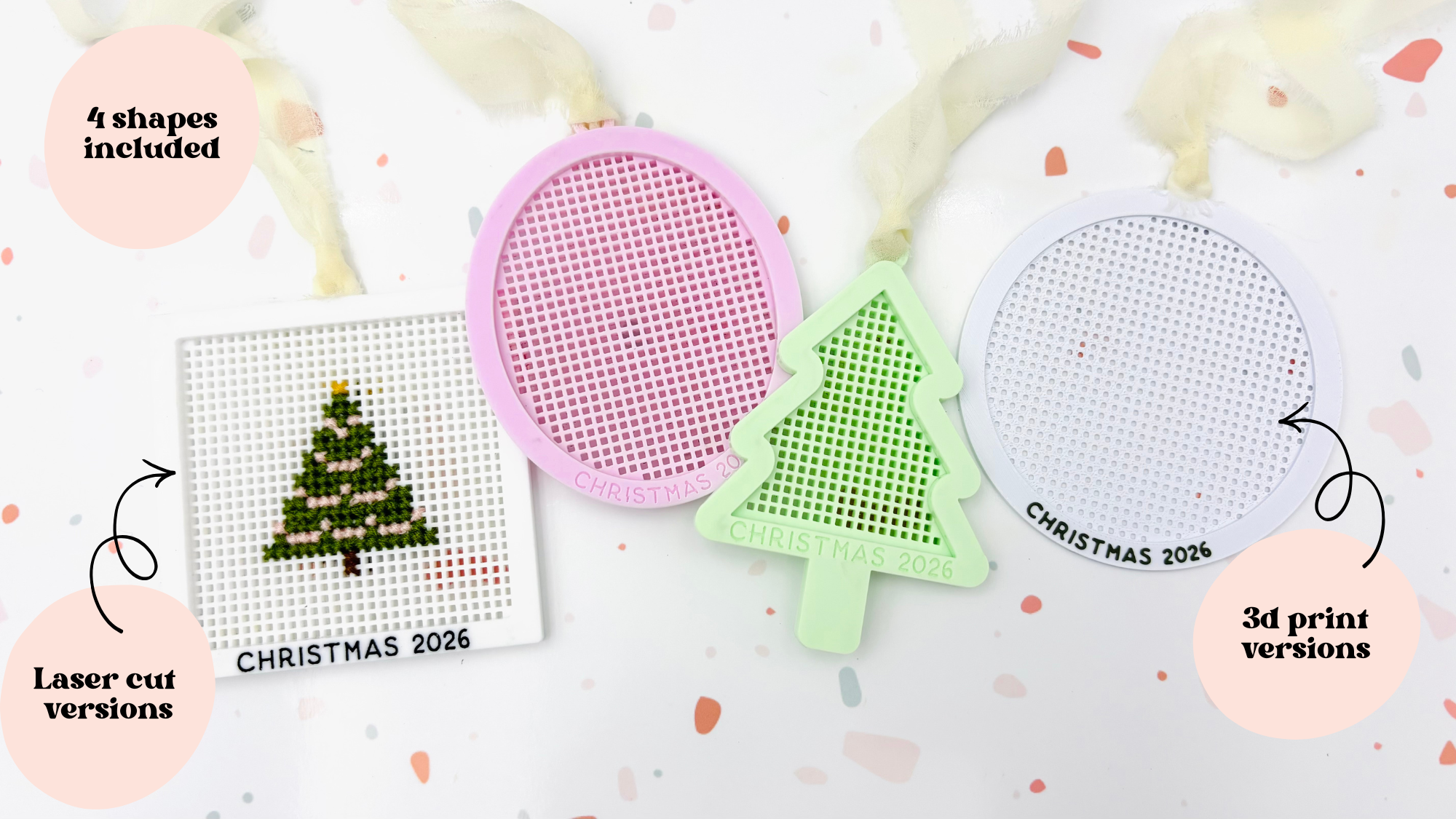 Cross Stitch Christmas Ornaments