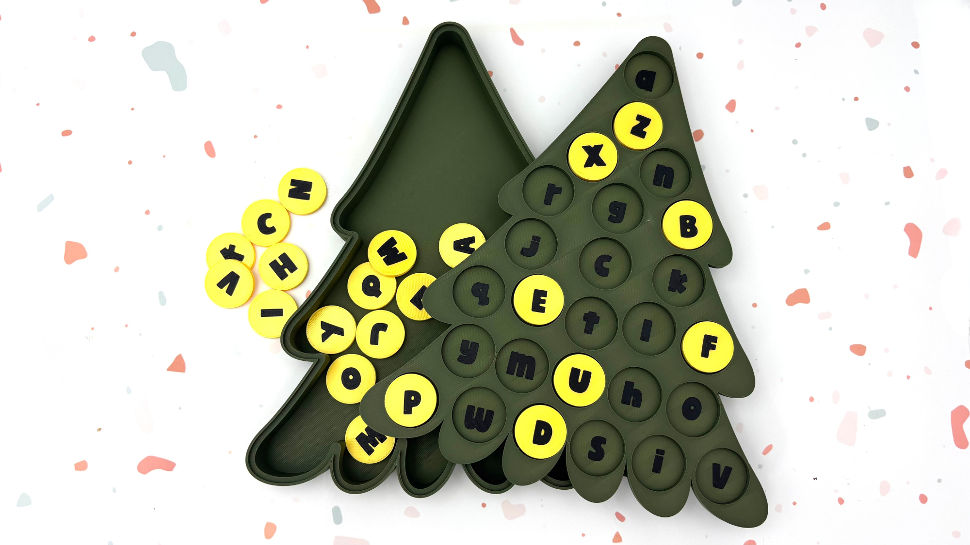Christmas Tree Letter Matching Activity