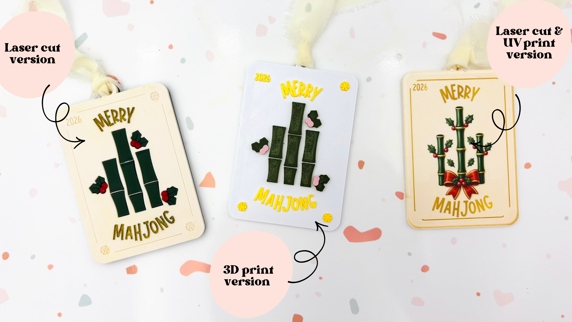 Merry Mahjong Ornament