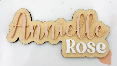 Name Sign with Offset