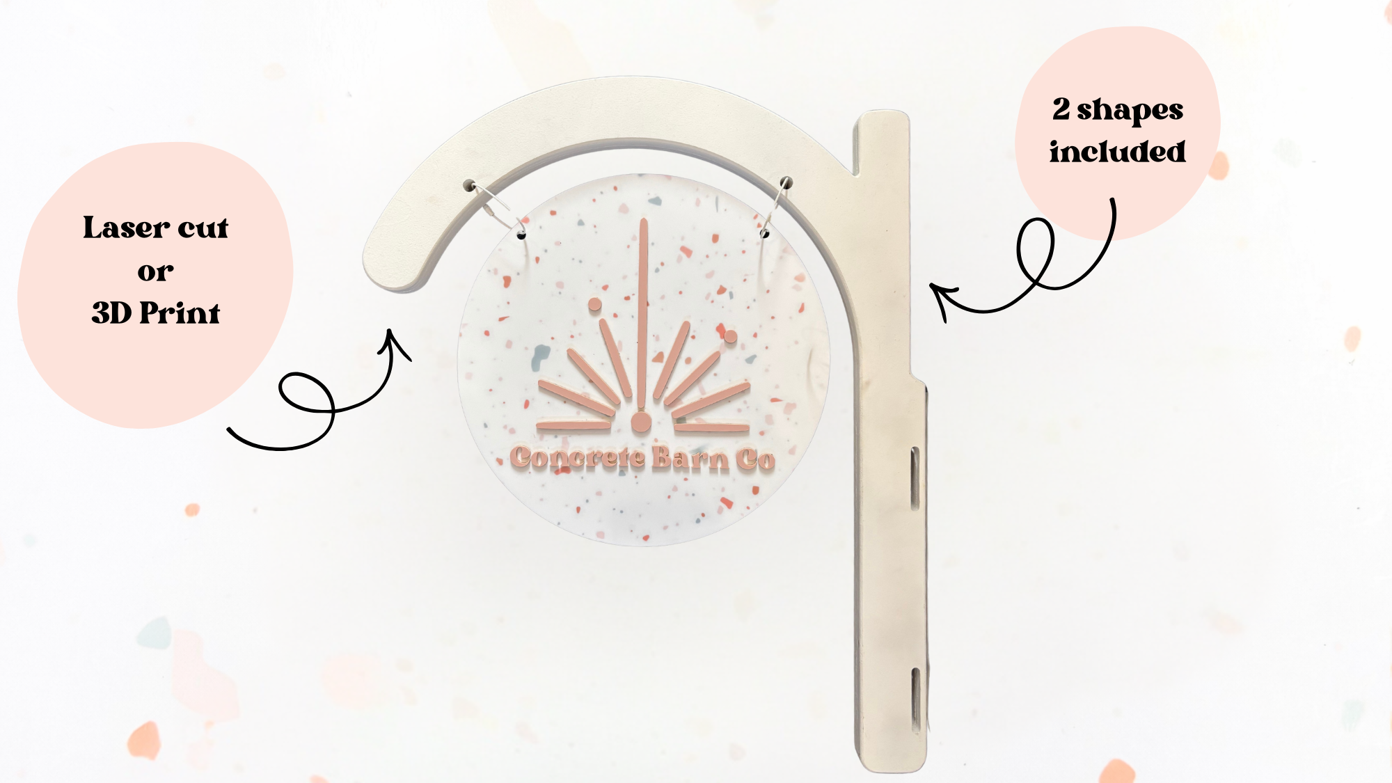 Hanging Sign Bracket - Round or Square 