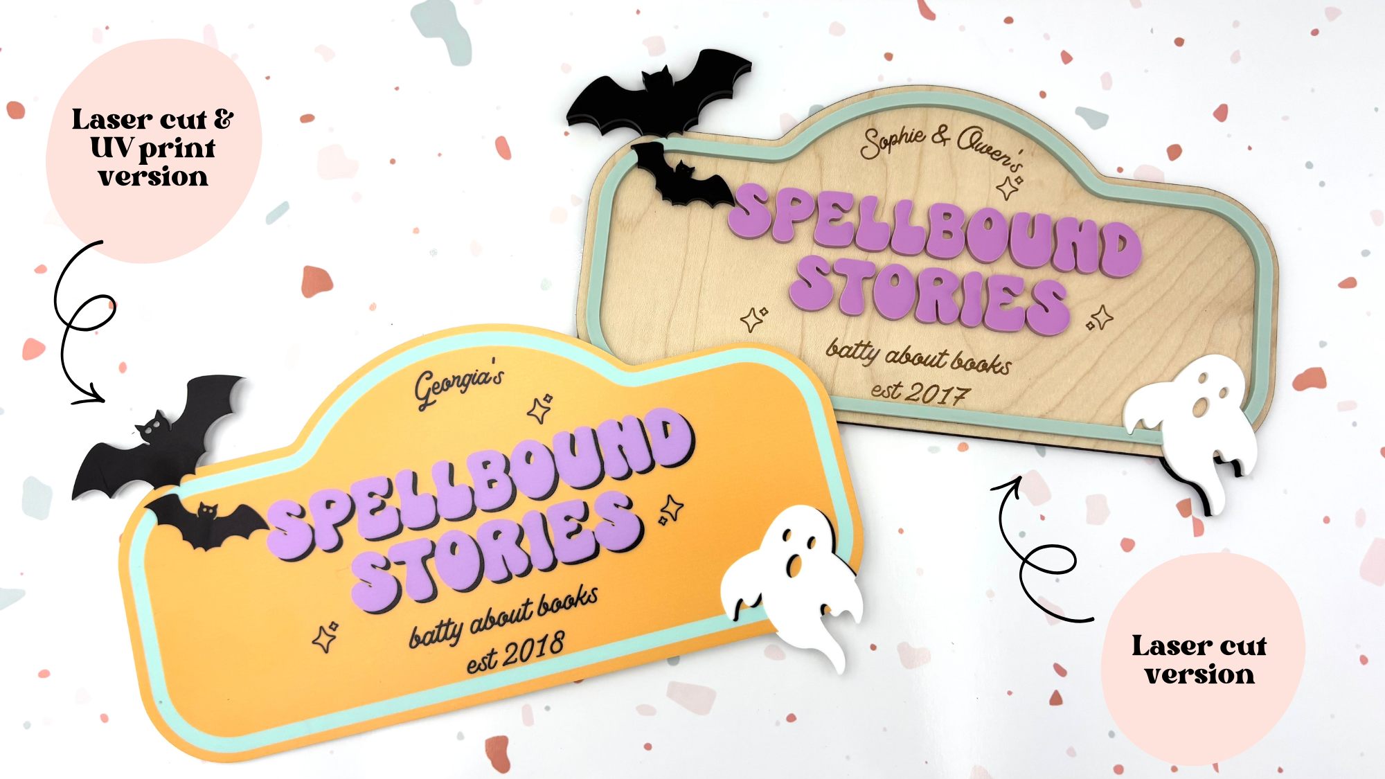 Pretend Play Halloween Library Sign