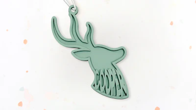 Buck Deer Bag Tag