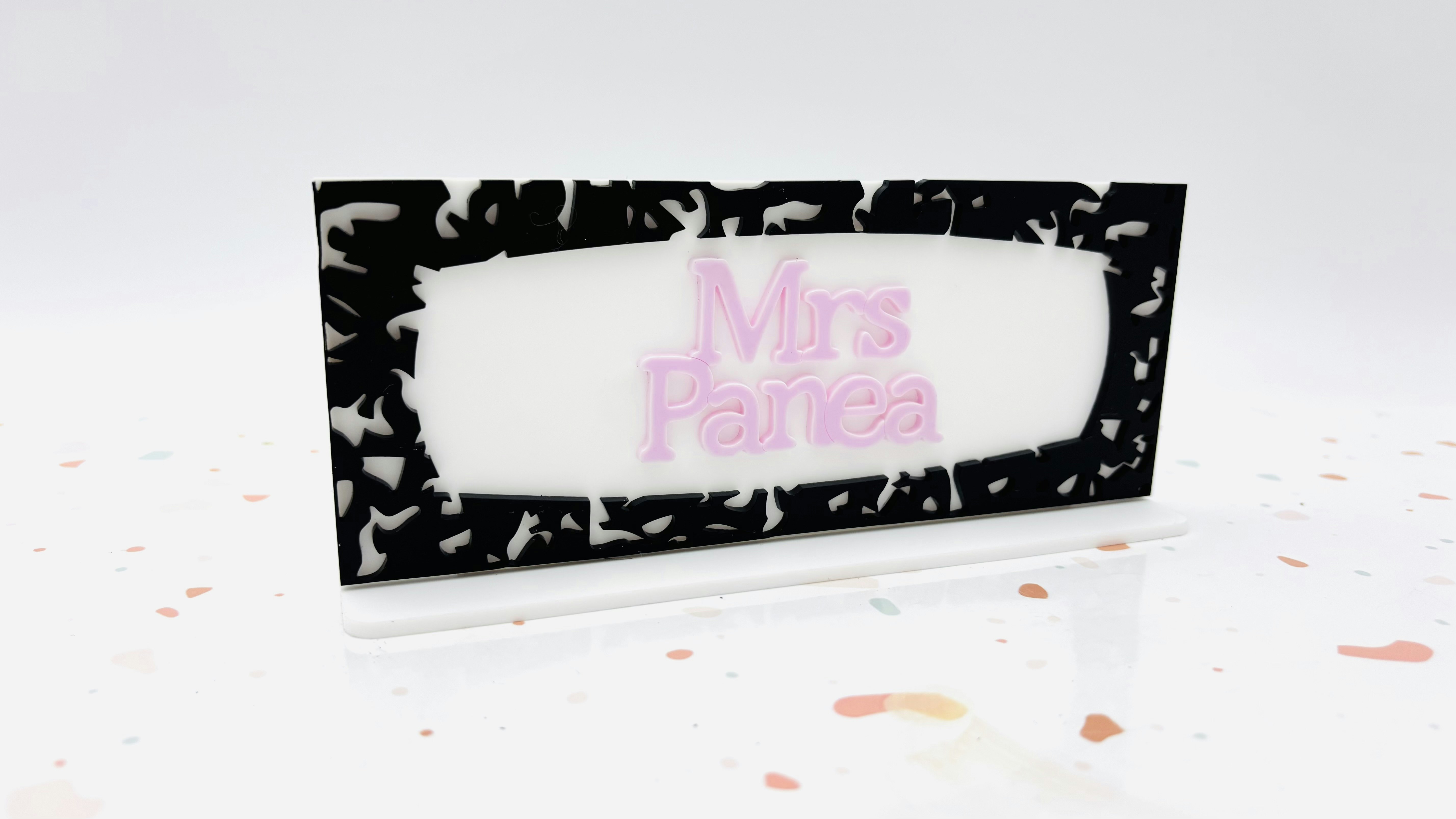Composition Notebook Teacher Desk Name Sign
