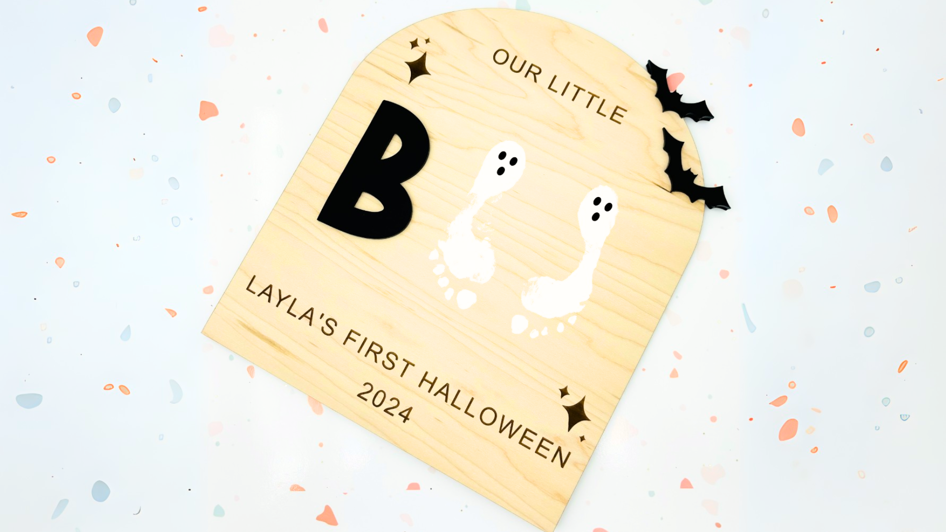 Baby's first Halloween Foot/Handprint Sign