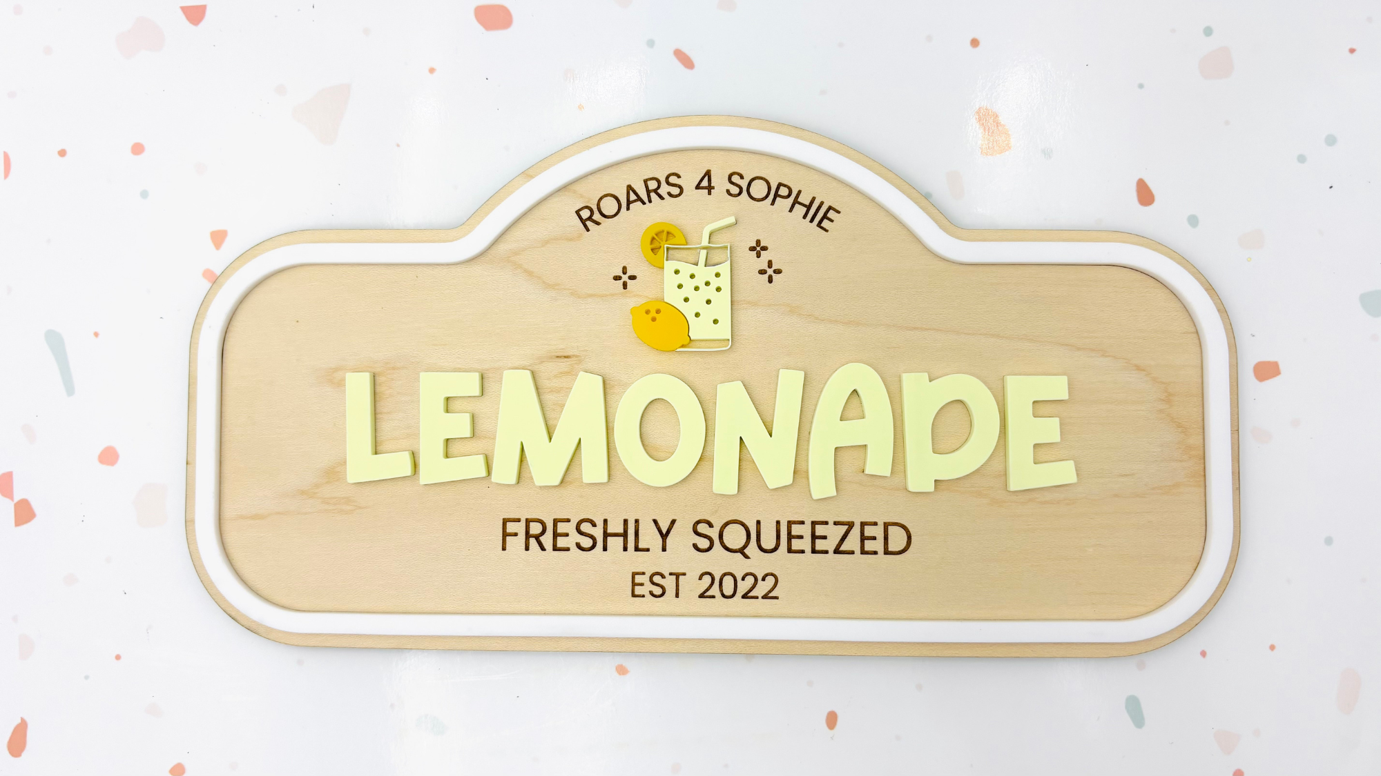 Pretend Play Lemonade Sign
