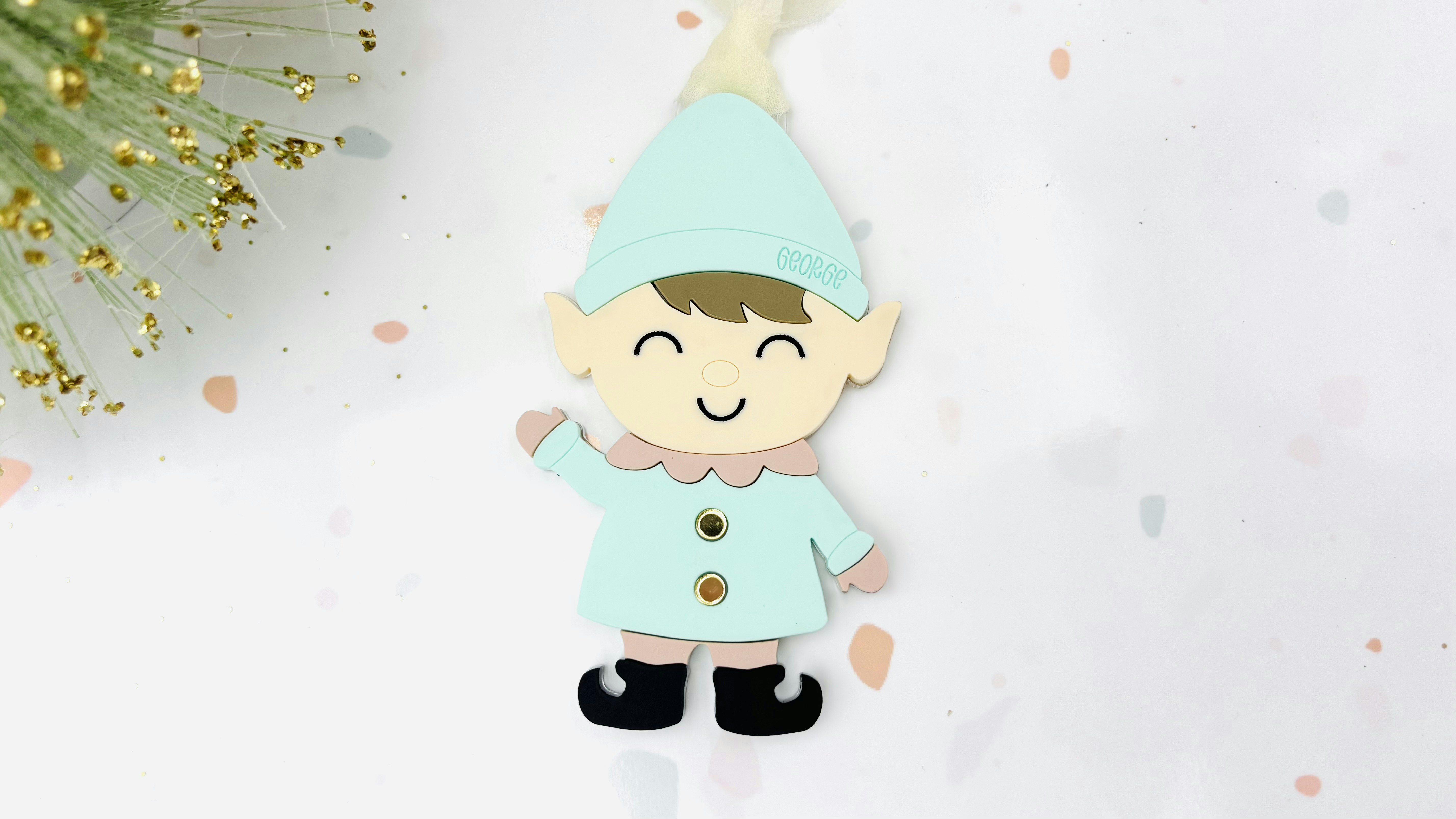 Boy Elf Ornament