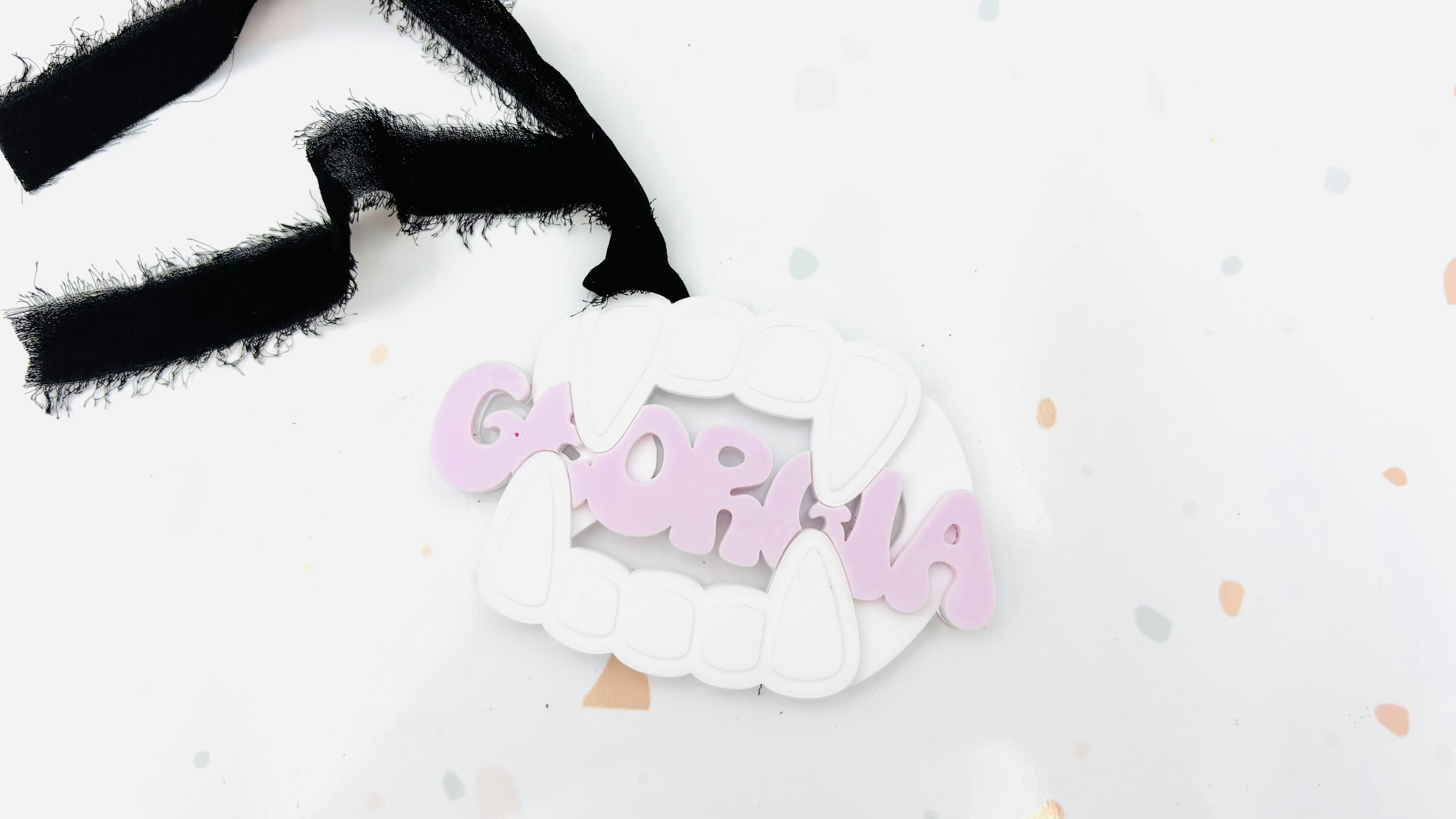 Vampire Teeth Tag