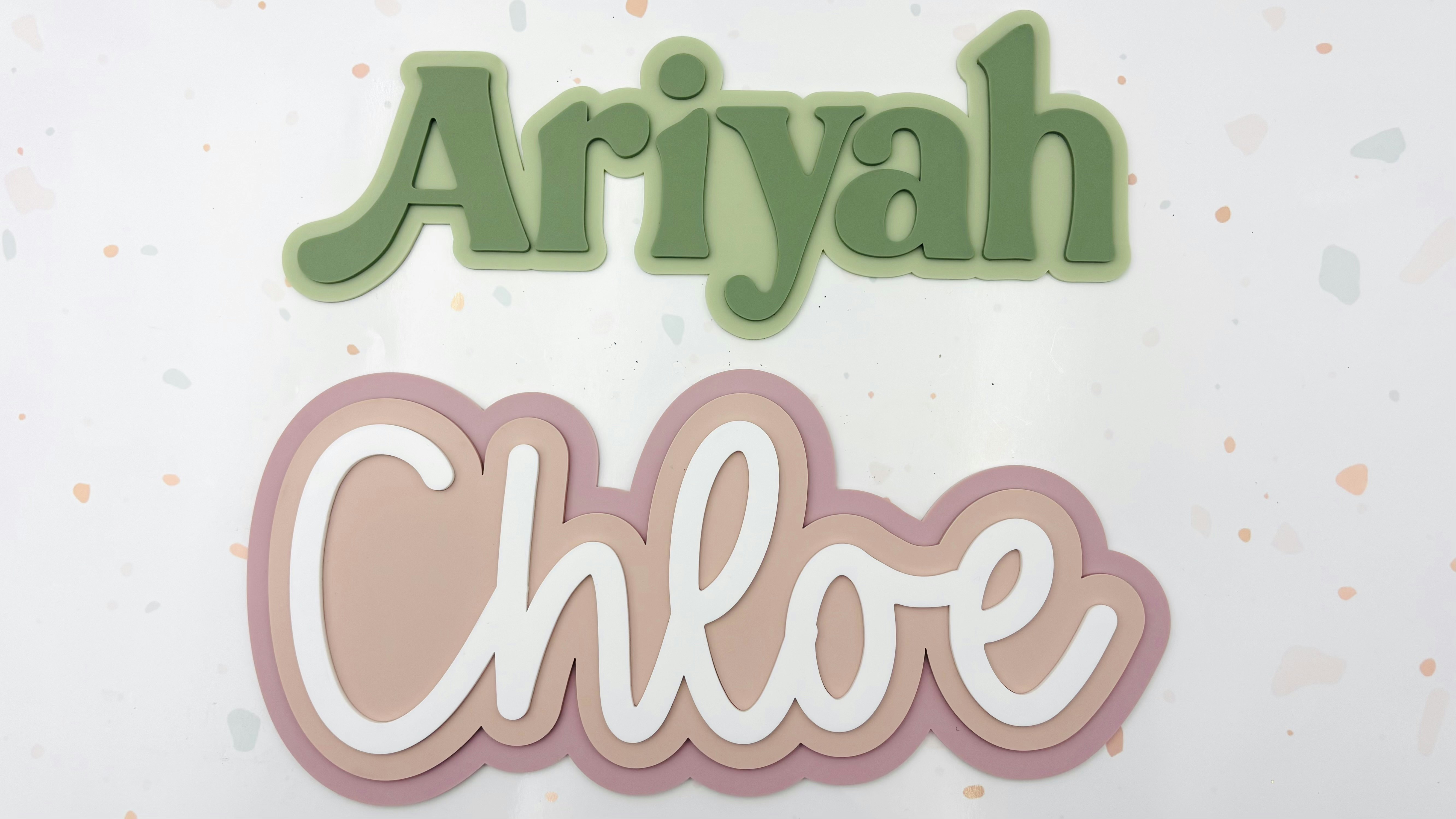 Double or Triple Layer Name sign