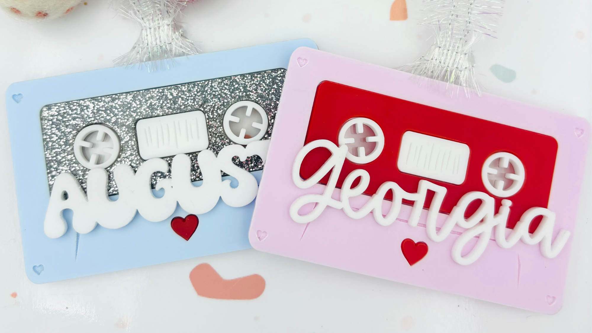 Cassette Tape Valentines Tag