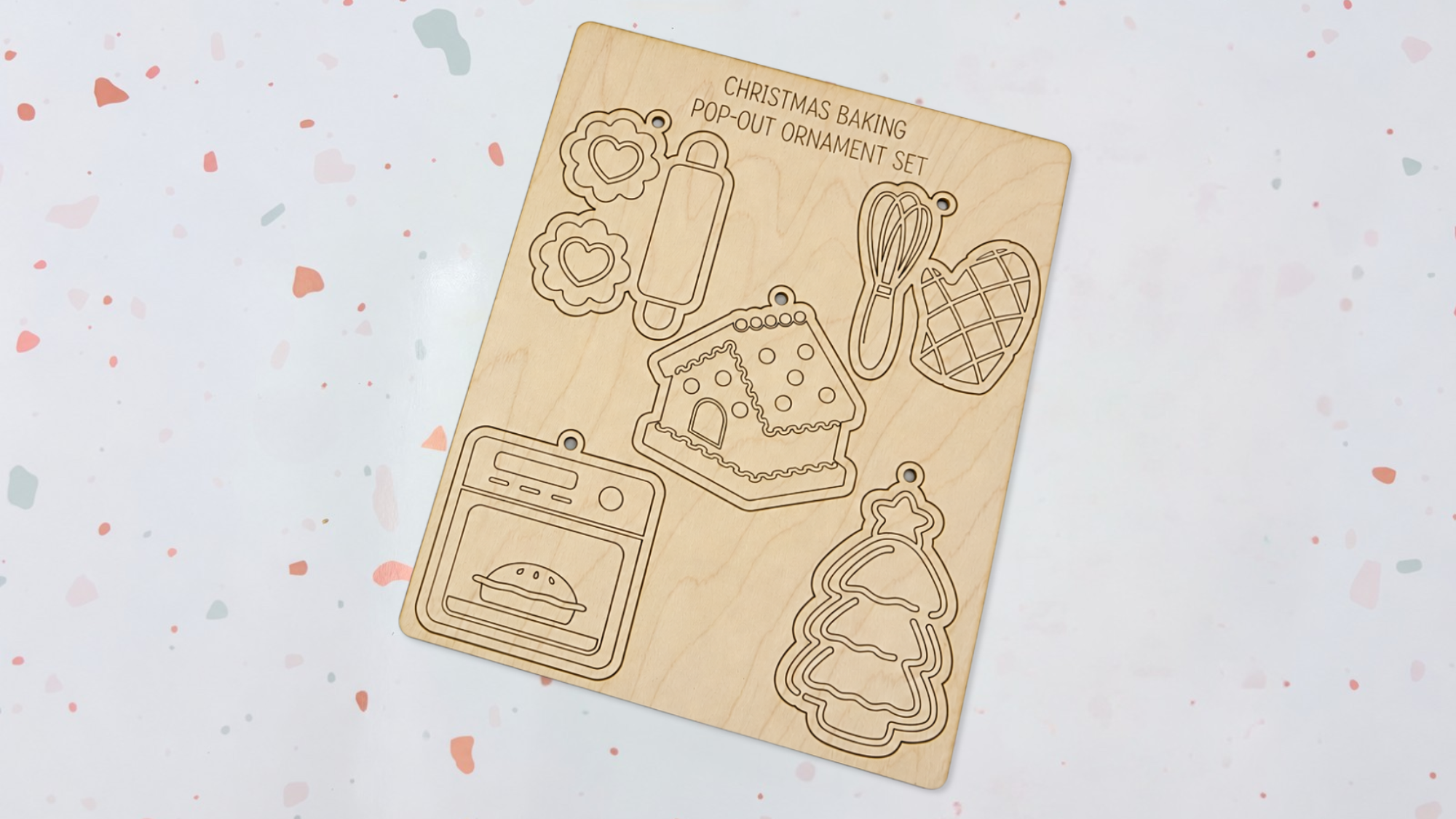 Christmas Baking DIY Pop-out Ornament Set