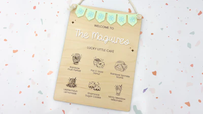 St. Patrick's Day Play Kitchen Menu