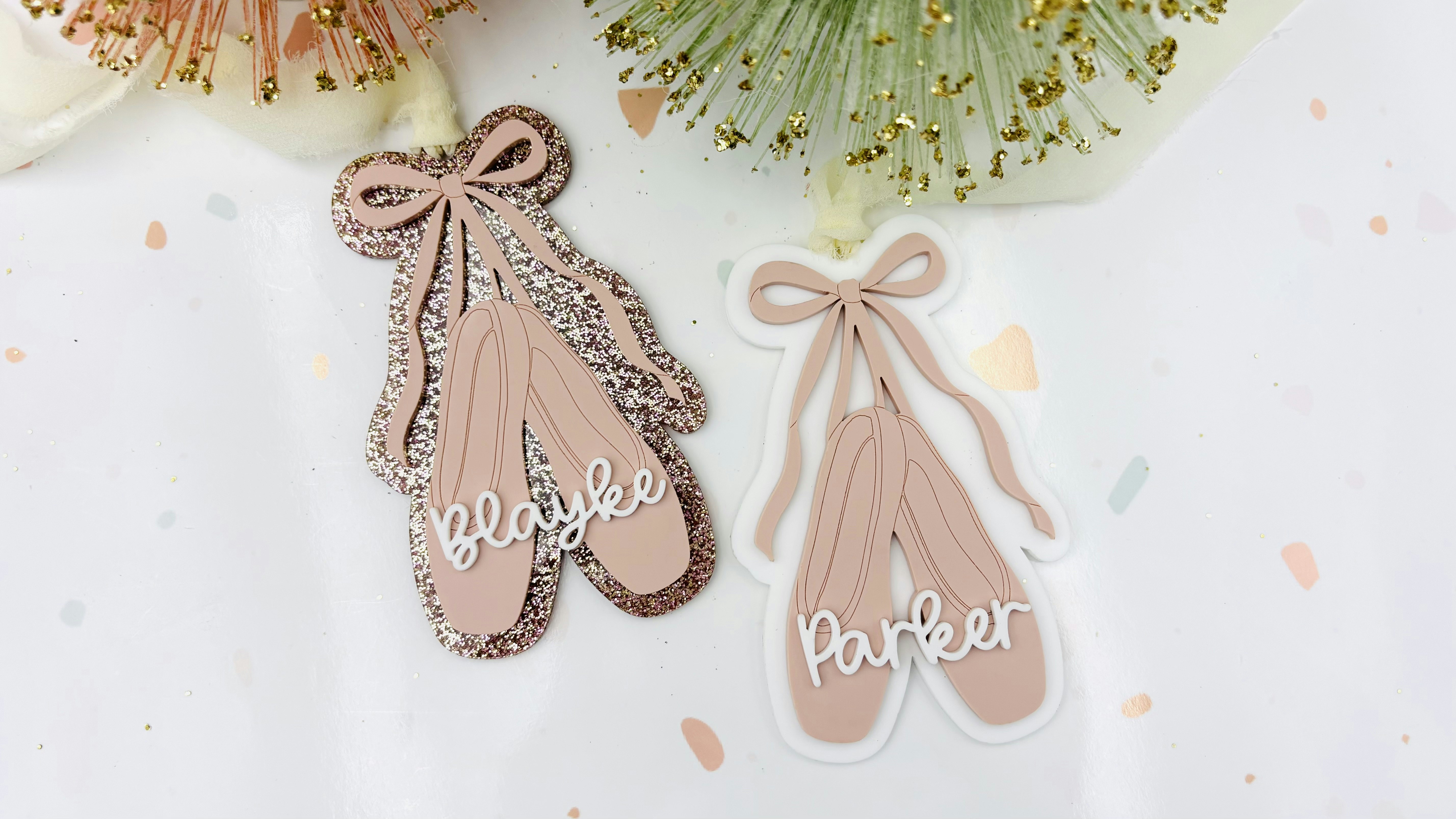 Ballet Shoes Ornament/Bag Tag