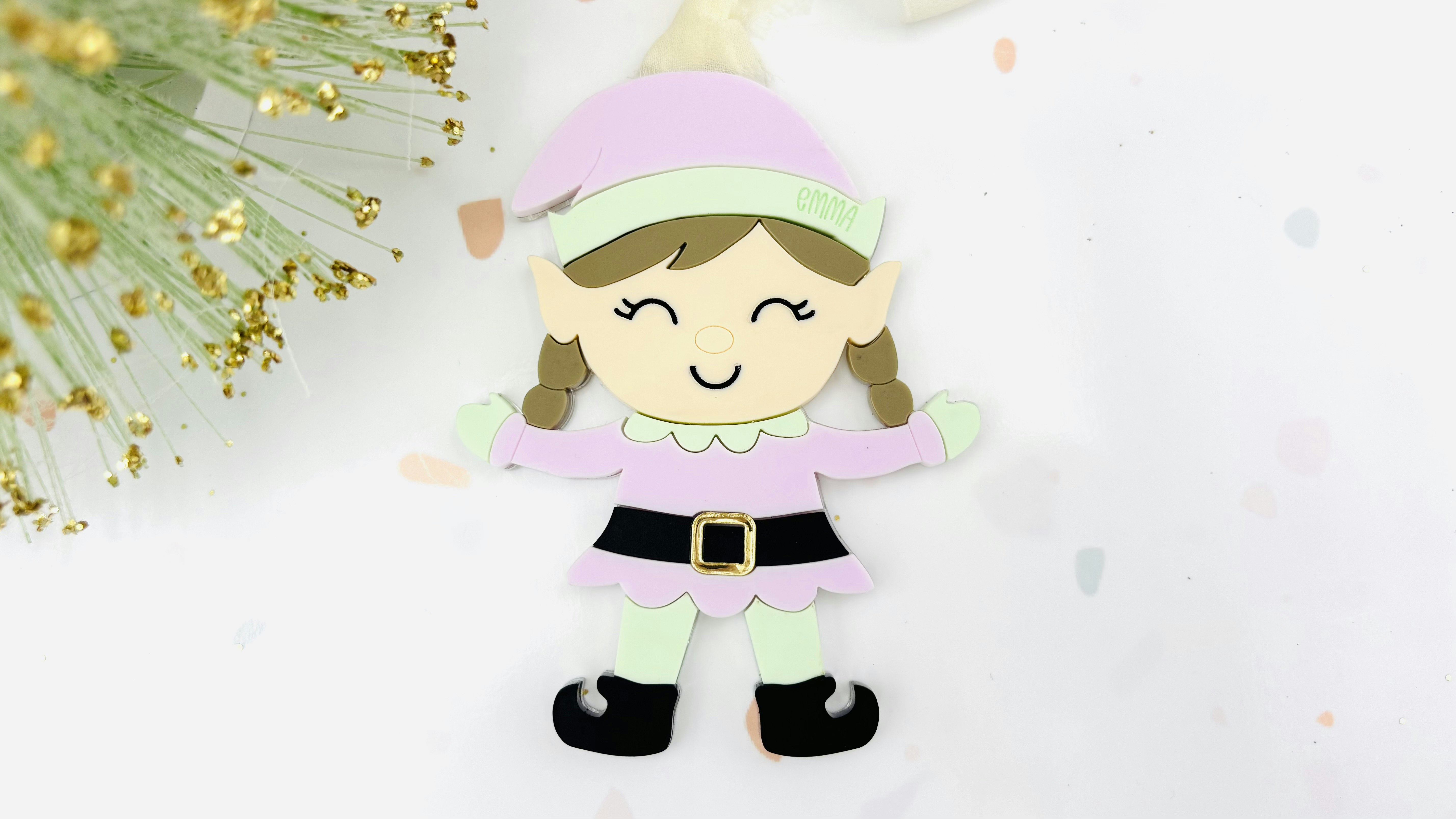 Girl Elf Ornament