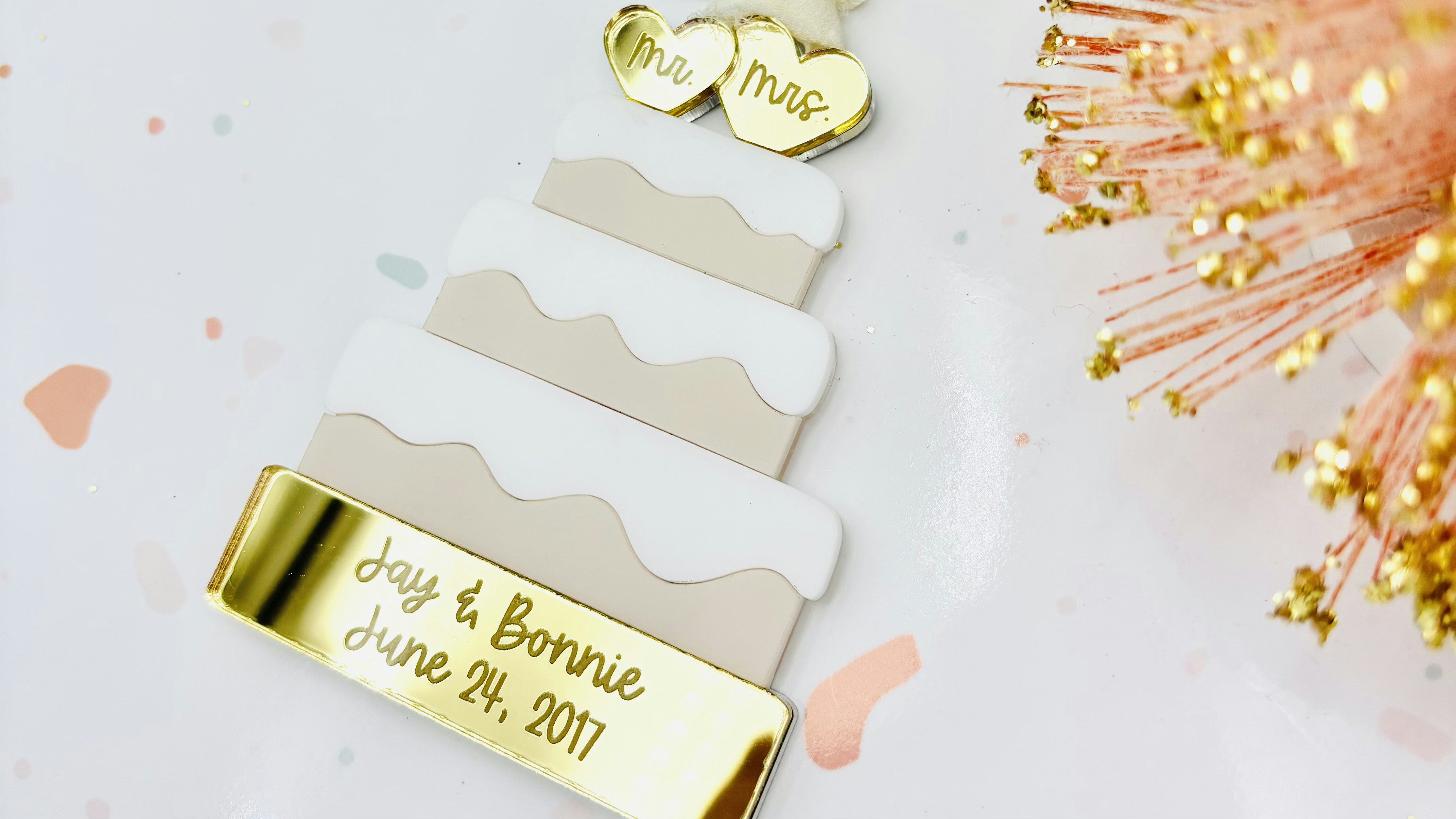 Wedding Cake Ornament