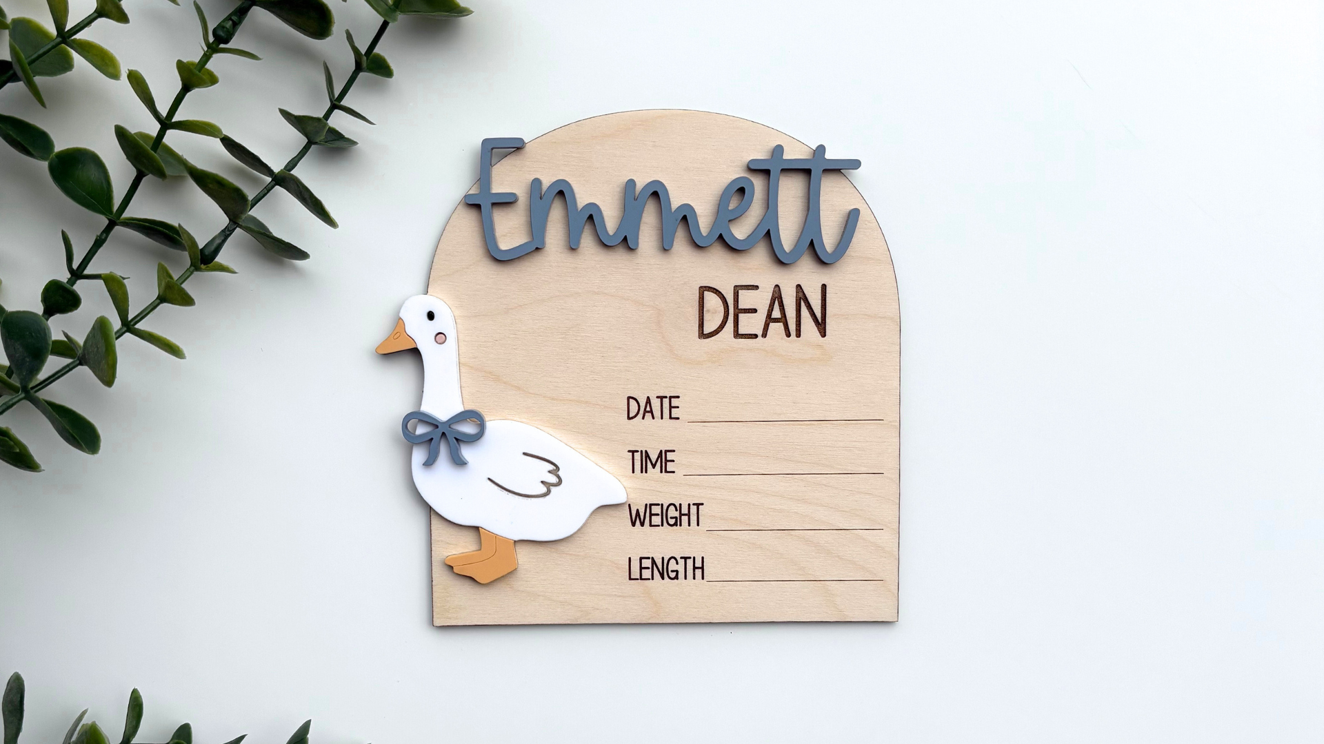 Goose Birth Stat Sign